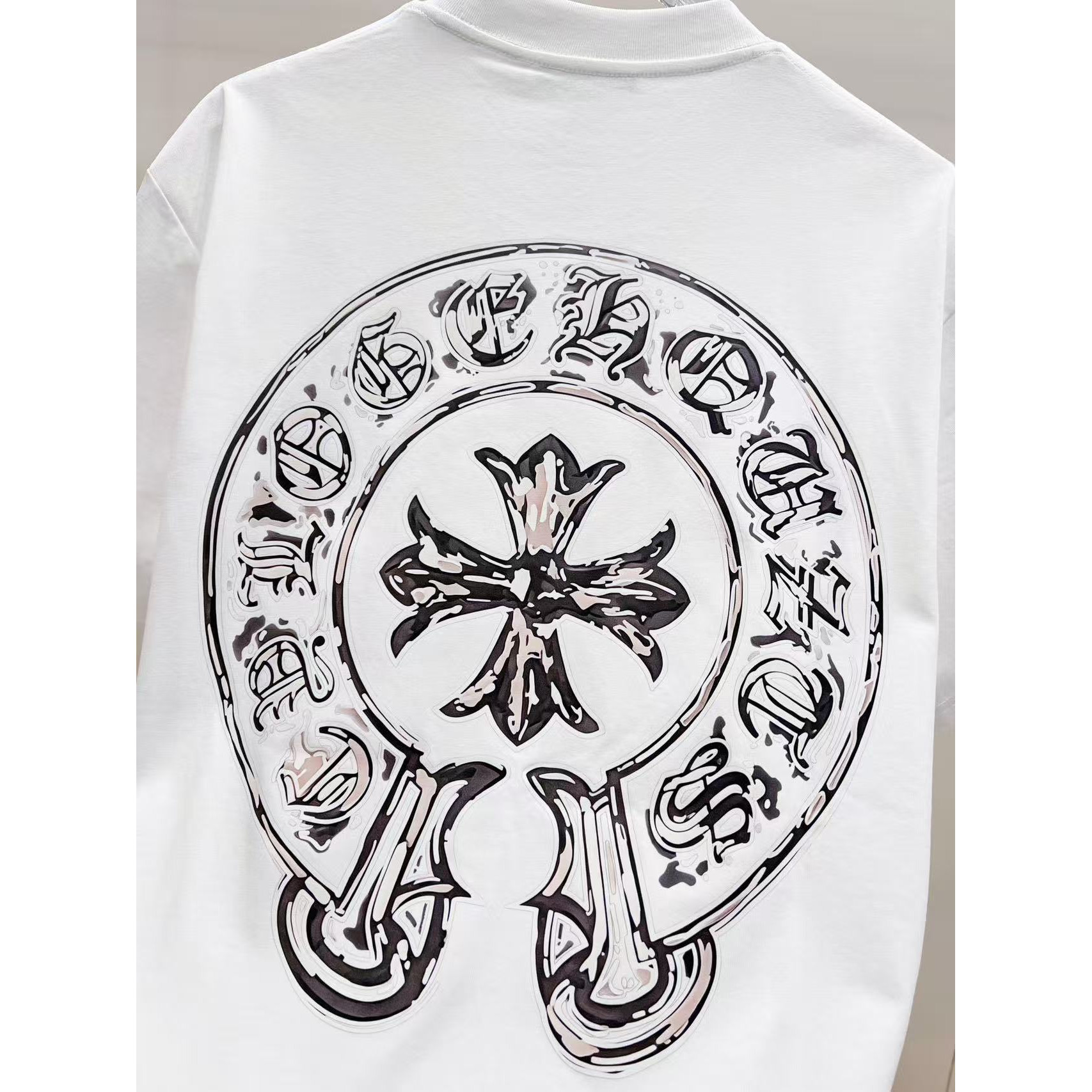 <p>CHROME HEARTS 手绘泼墨短袖t恤(白)</p>