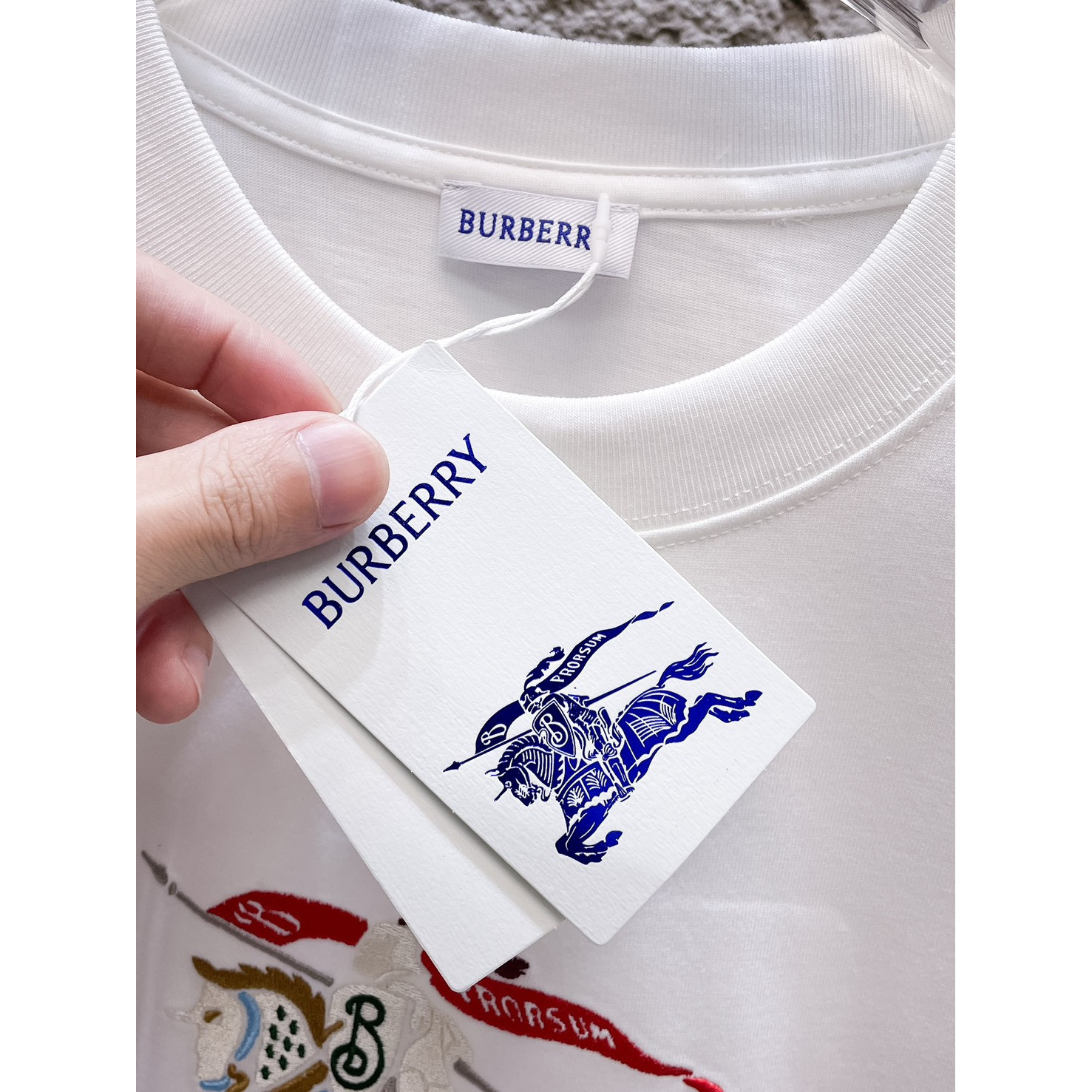 <p>BURBERRY 长袖T恤(白)</p>