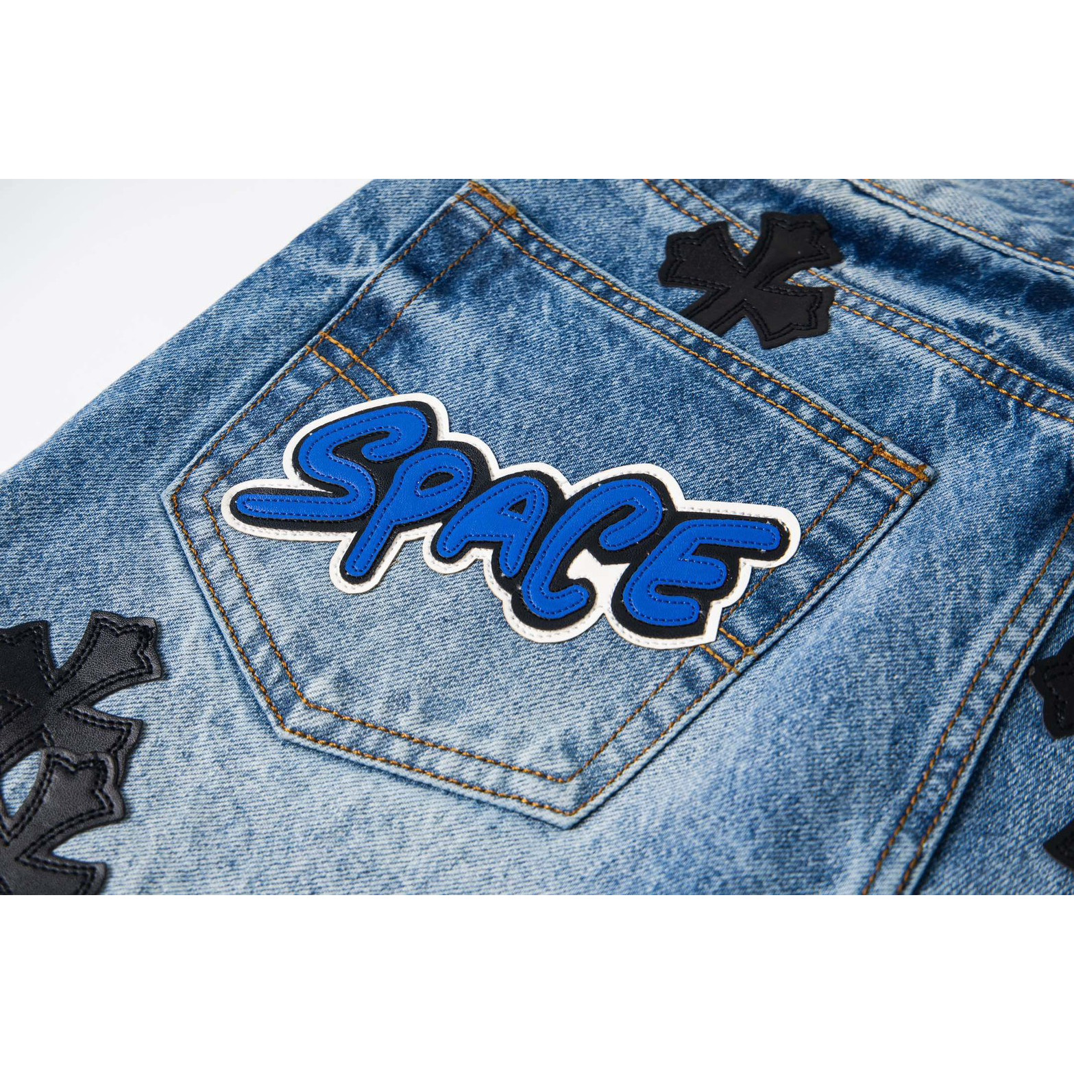 <p>CHROME HEARTS Sex章鱼牛仔裤(1759#)</p>