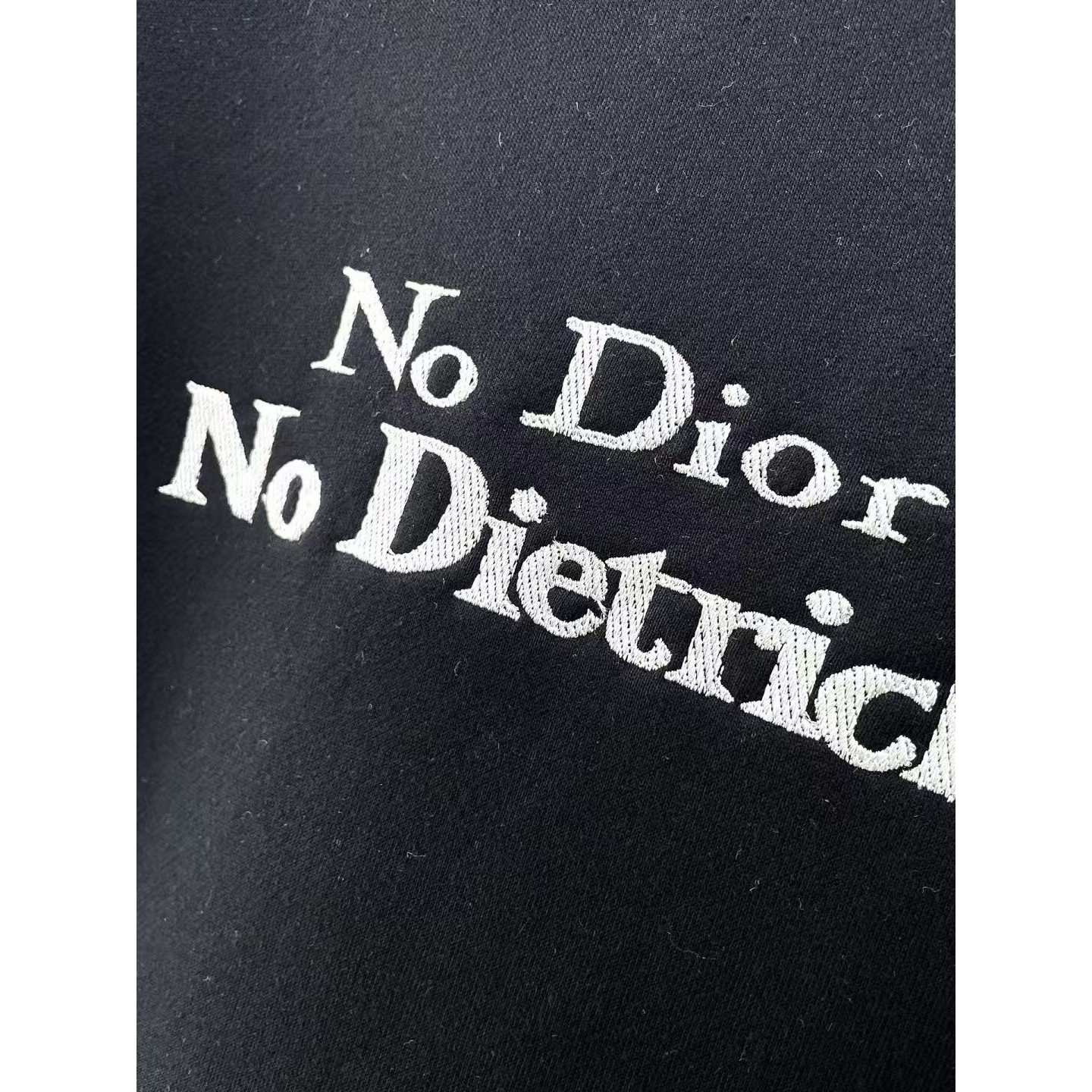 <p>DIOR 加绒圆领卫衣(黑)</p>