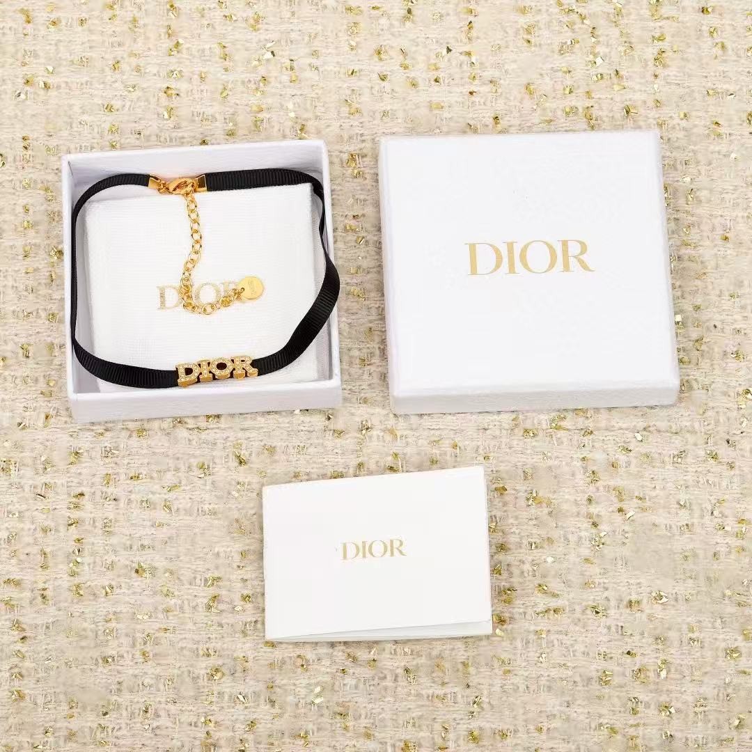 <p>DIOR 字母织带choker项链</p>