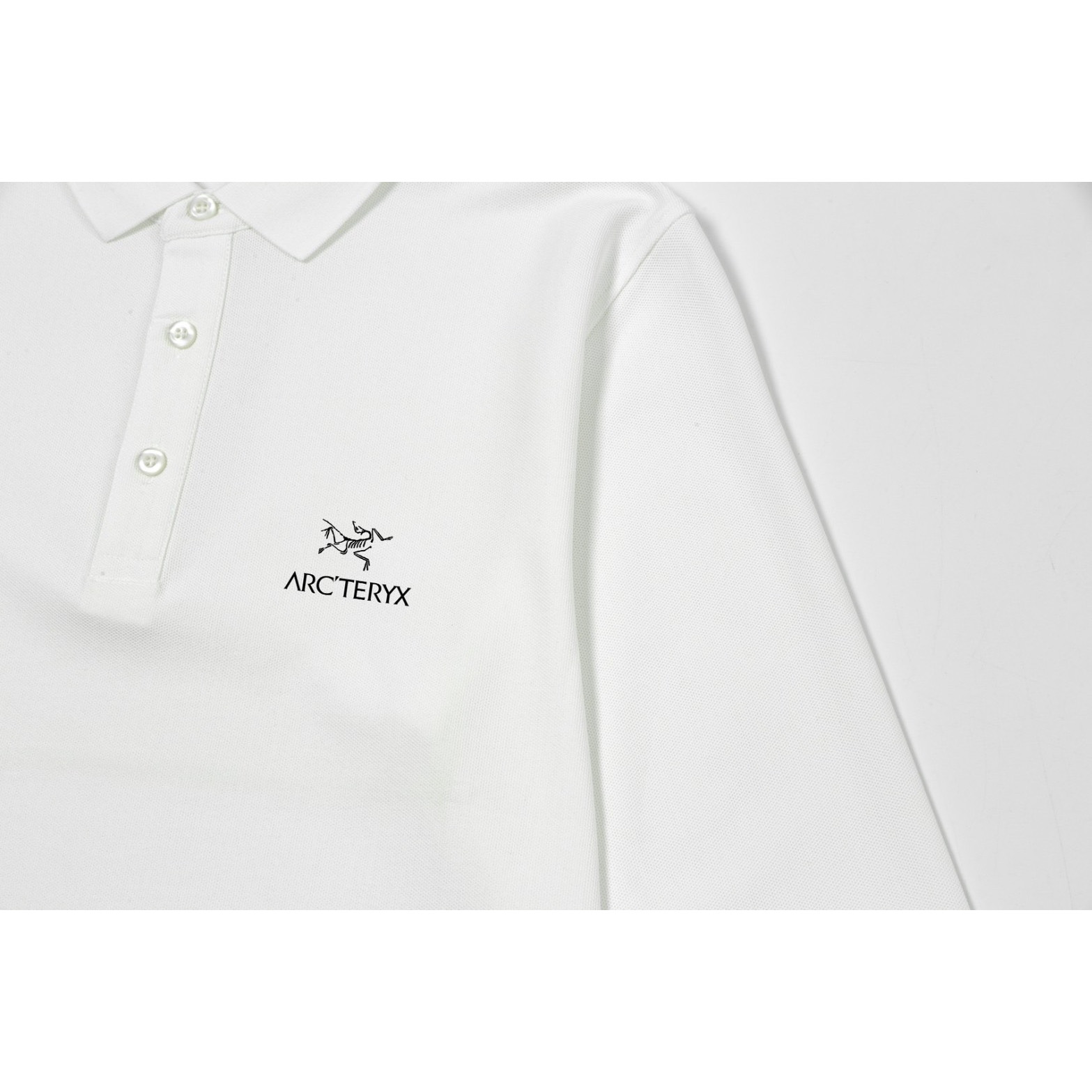 <p>Arc'teryx 男士高端珠地棉休闲长袖POLO衫(白)</p>