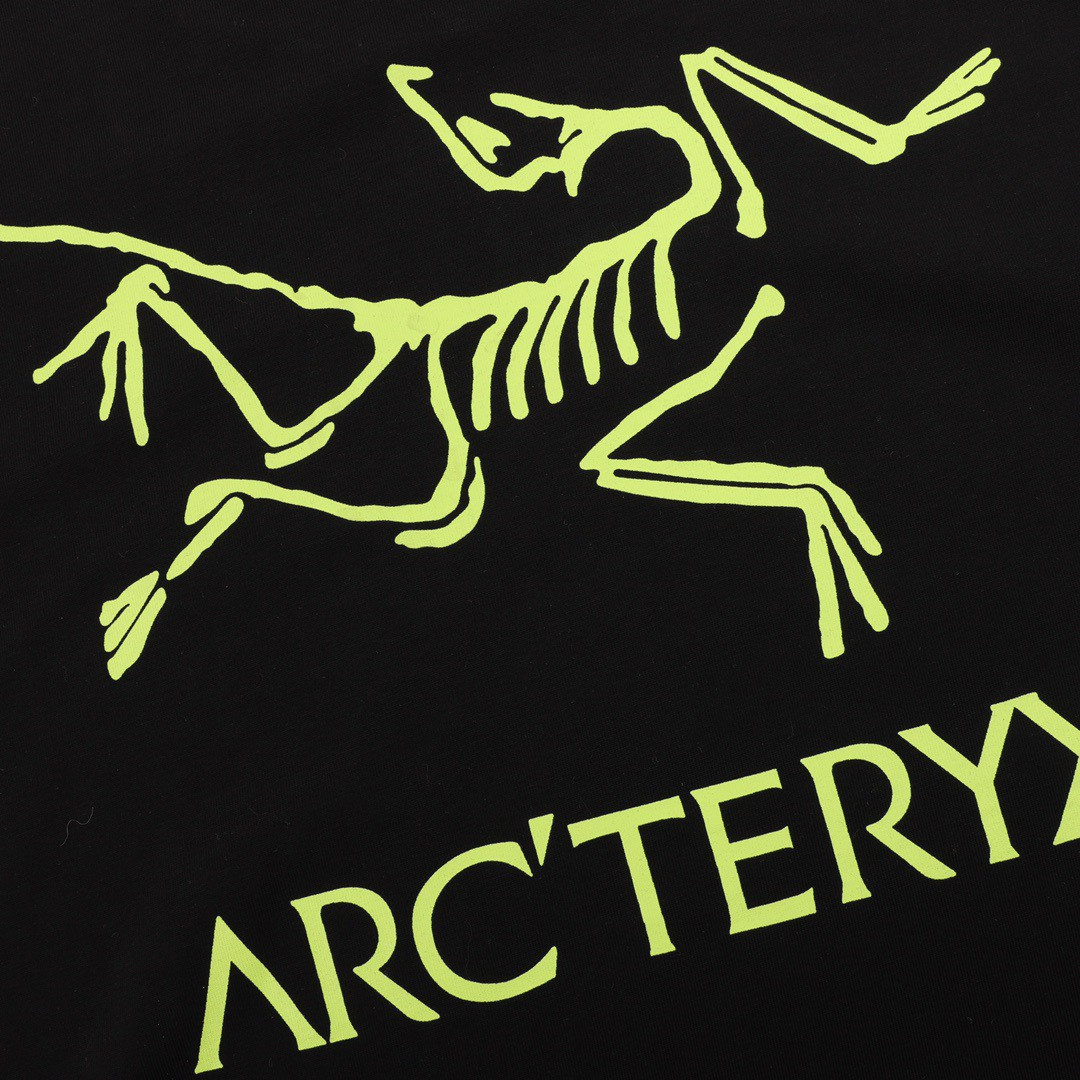 <p>ARC'TERYX 明线拼接印花圆领长袖(黑)</p>