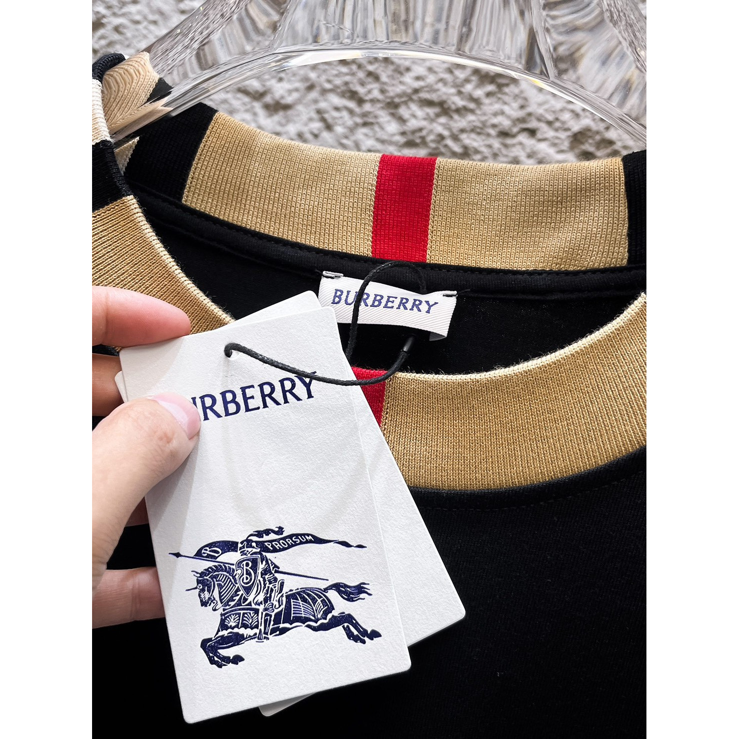 <p>BURBERRY 长袖T恤(黑)</p>