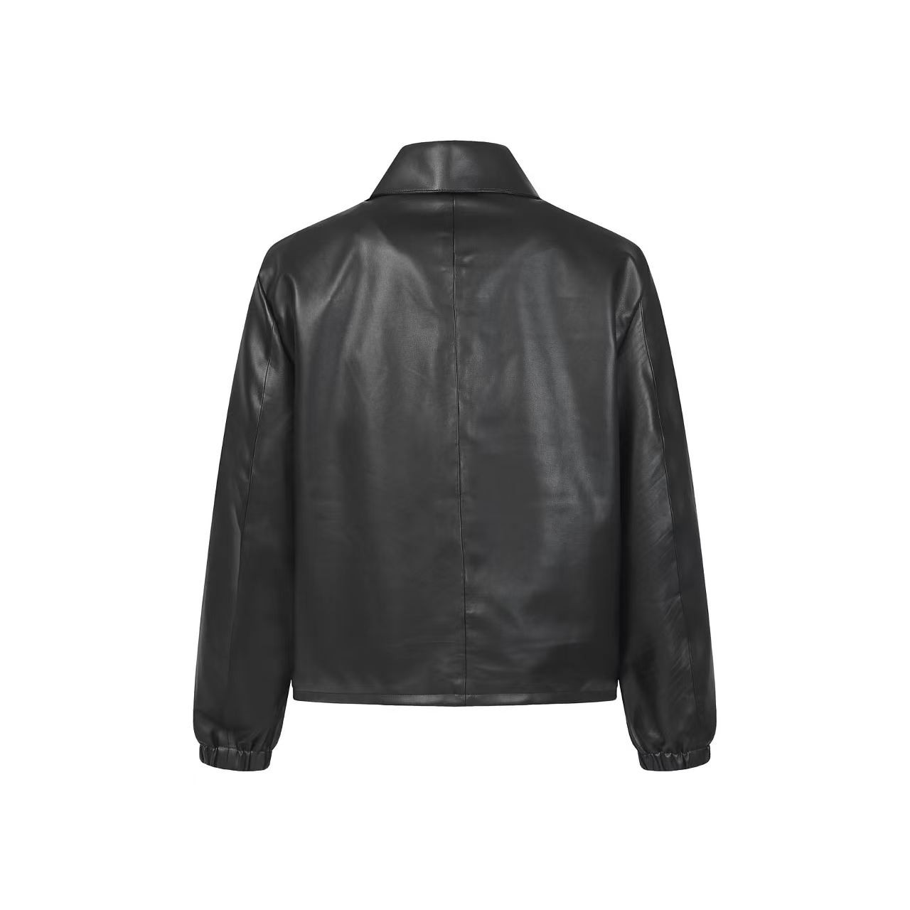 <p>Chrome Hearts 五金十字架皮衣按扣夹克外套(黑)</p>