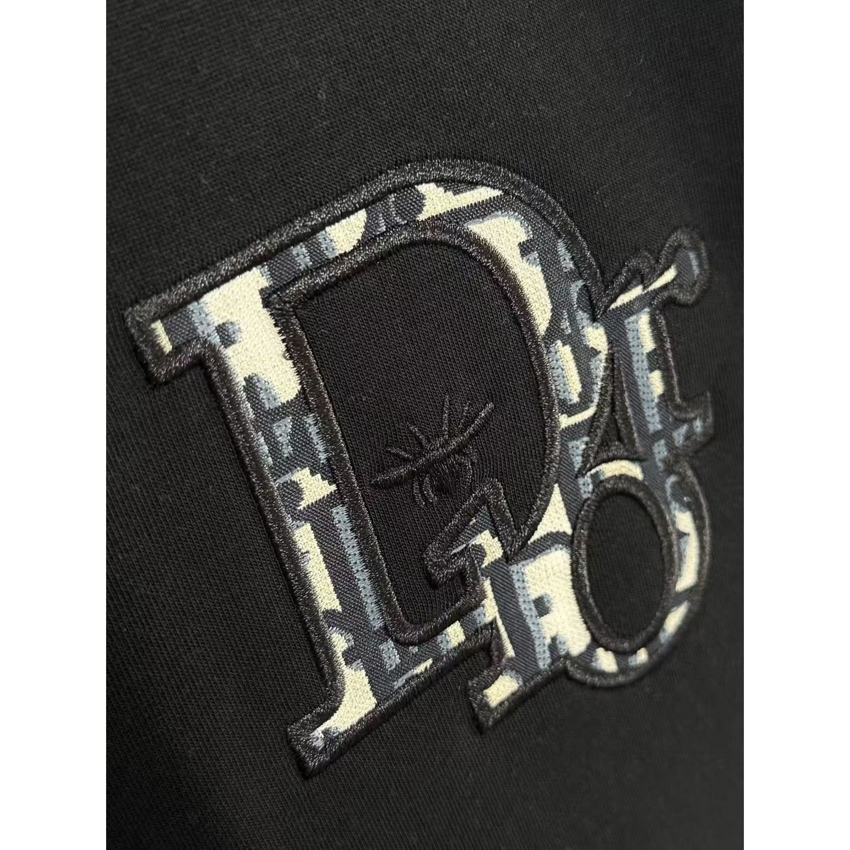 <p>DIOR&nbsp;刺绣短袖T恤(黑)</p>