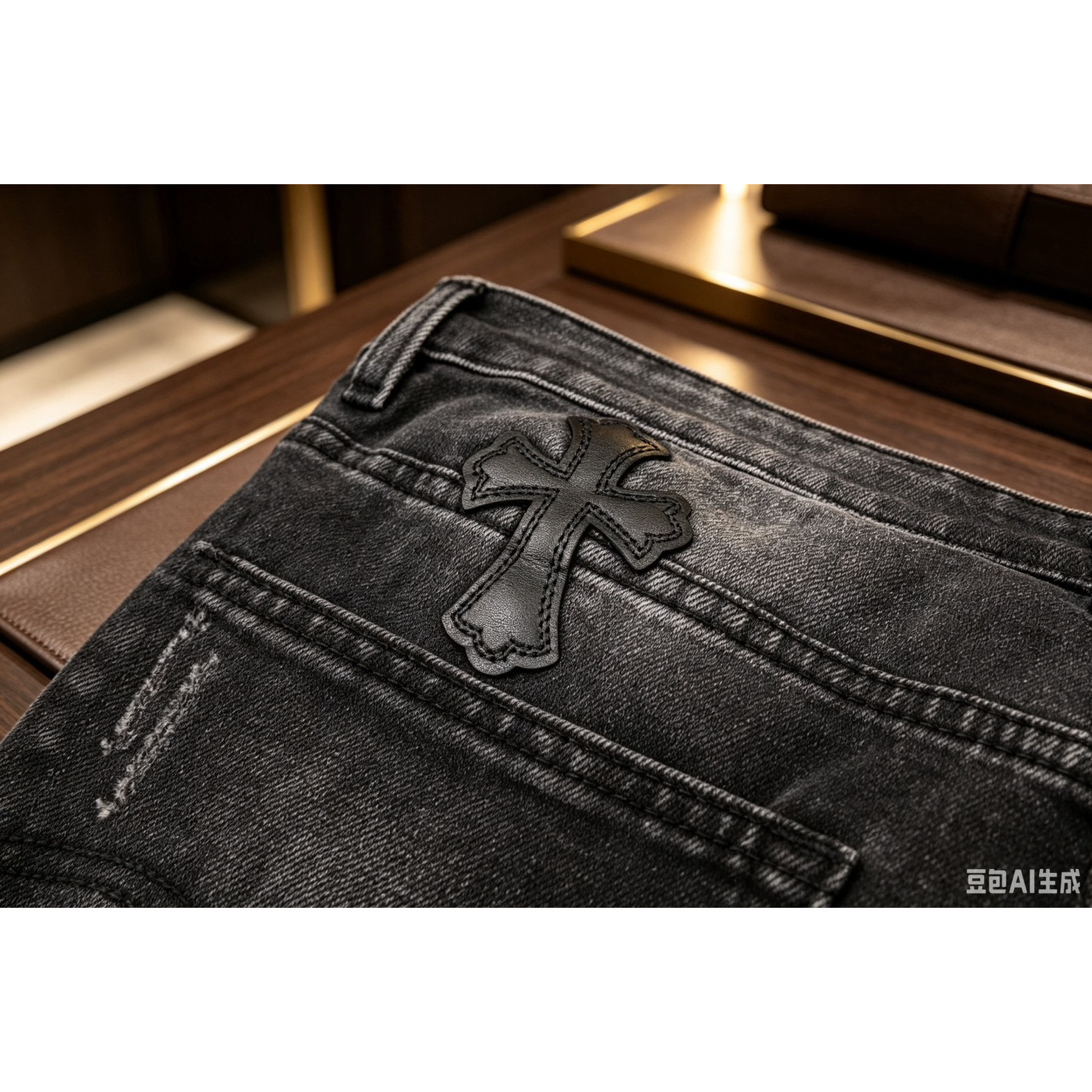 <p>CHROME HEARTS&nbsp;<span style="font-size:13px">欧洲专柜新款修身小直筒牛仔裤</span></p>