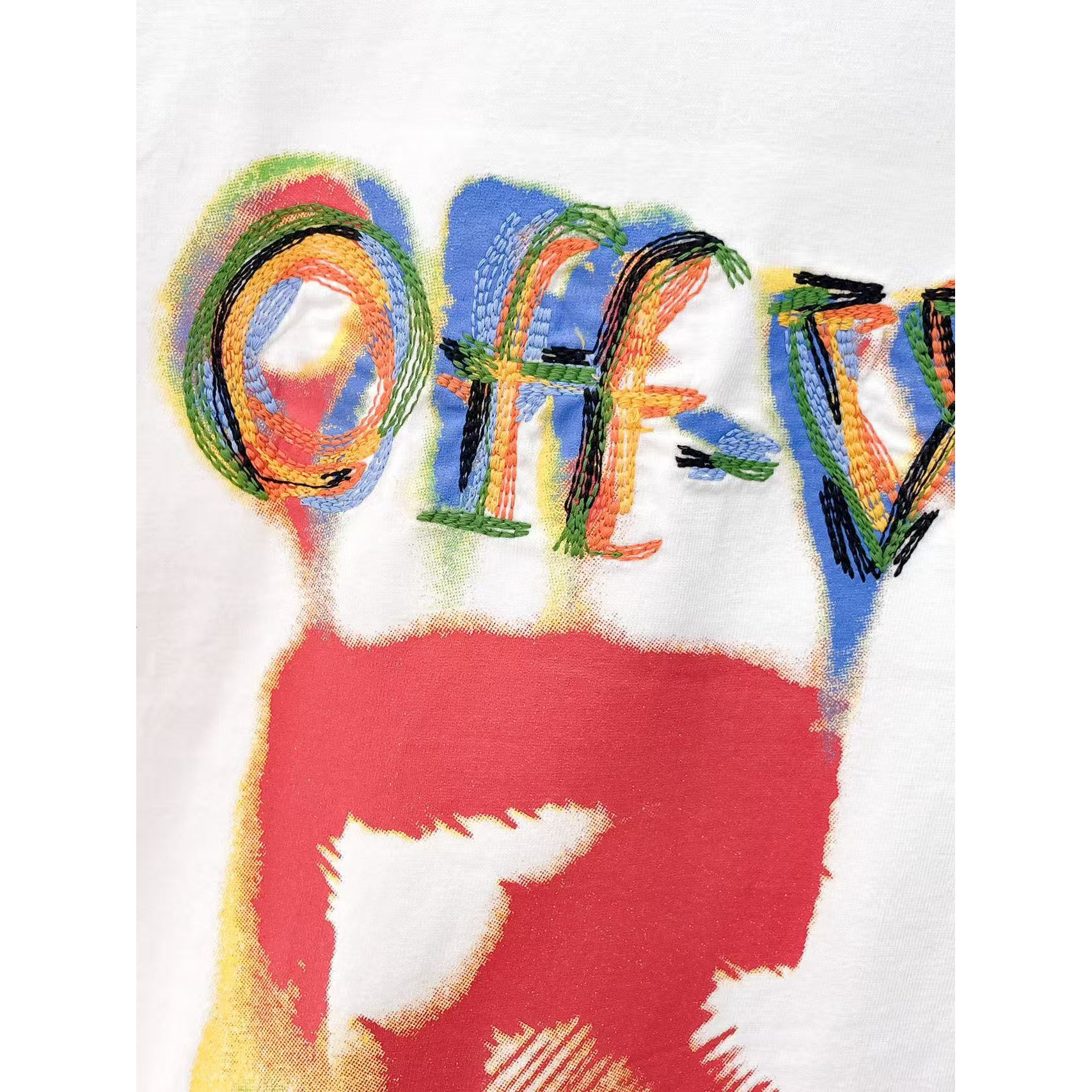 <p>OFF&nbsp;专柜新款短袖T恤(白)</p>