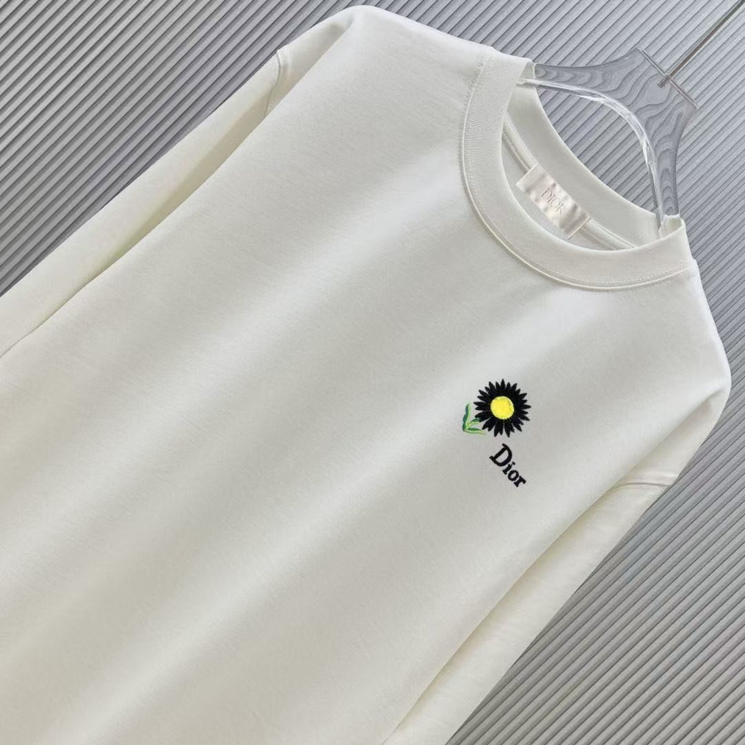 <p>DIOR 长袖卫衣T恤(白)</p>