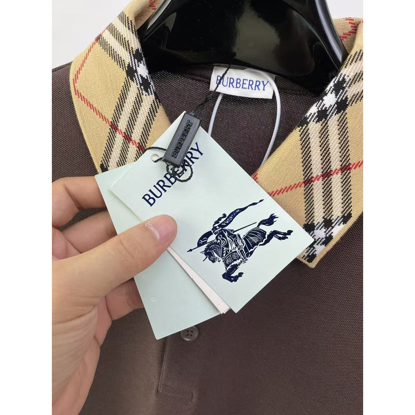 <p>BURBERRY 长袖Polo衫(棕)</p>