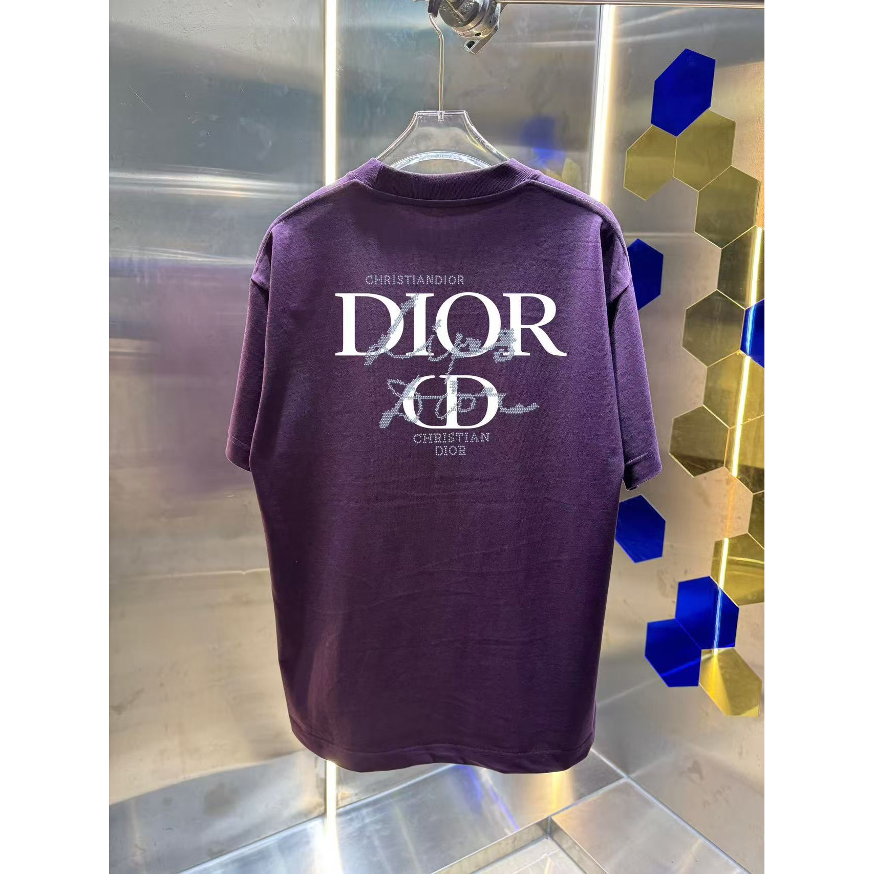 <p>DIOR 圆领短袖T恤(紫)</p>