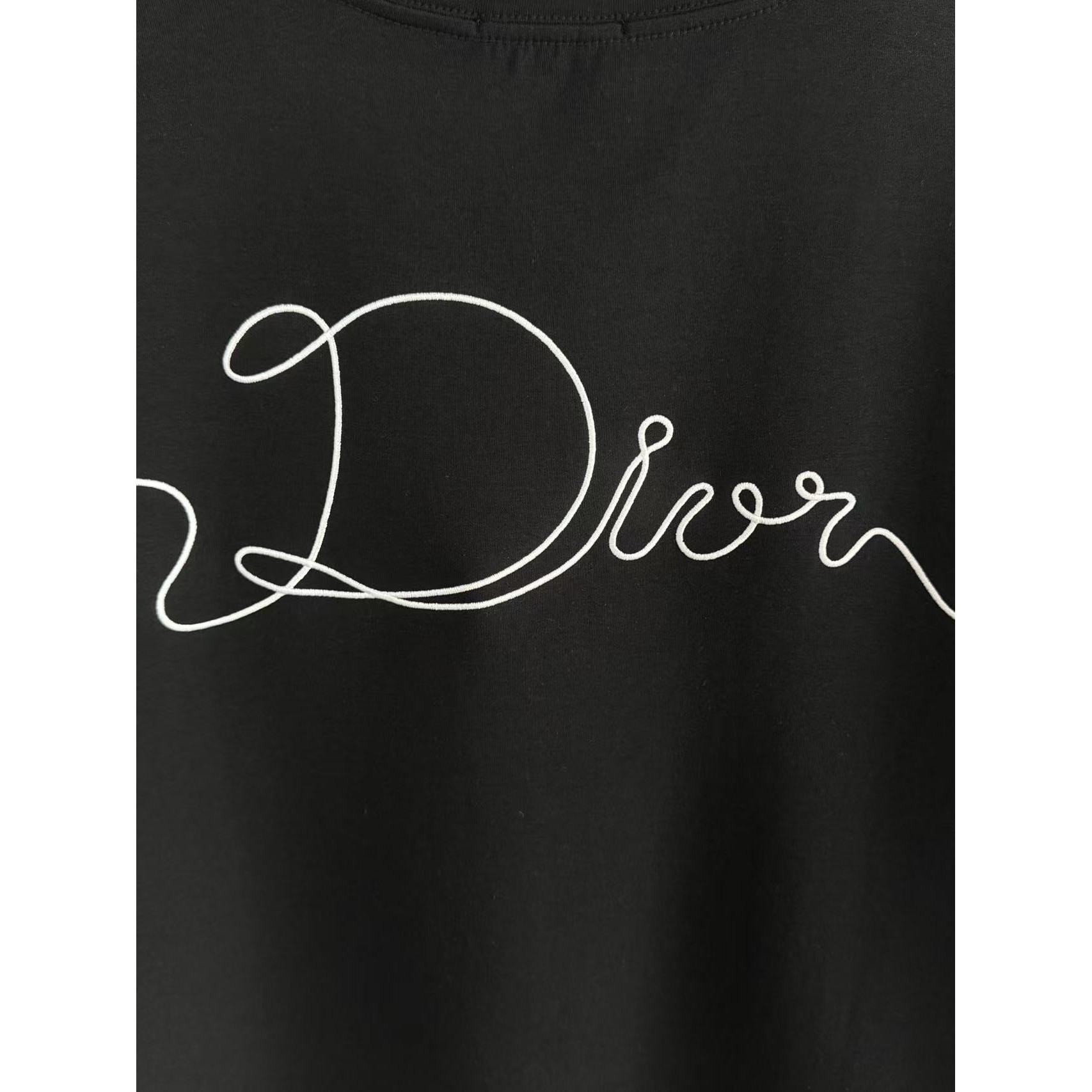 <p>DIOR 刺绣短袖T恤(黑)</p>