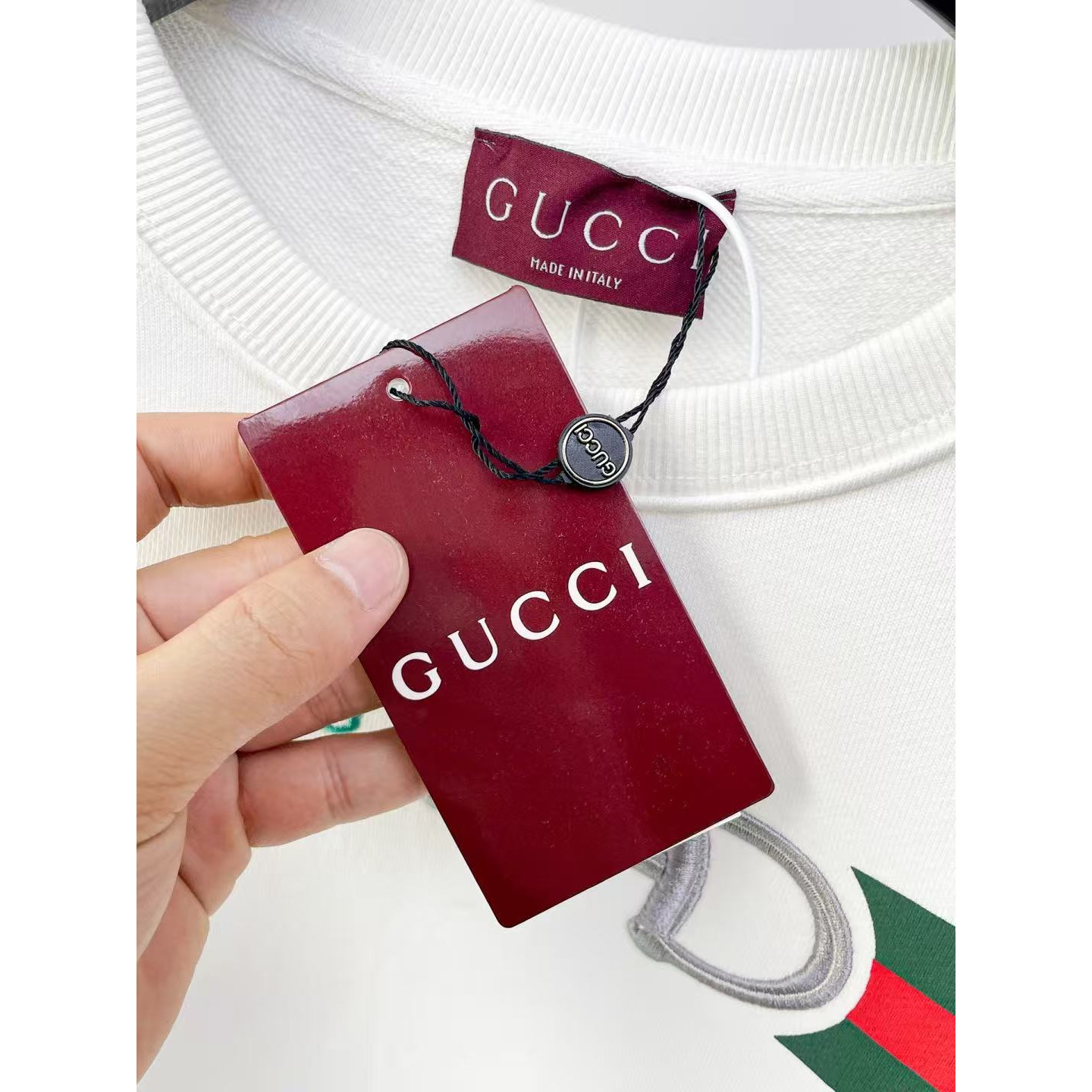 <p>GUCCI 圆领卫衣(白)</p>