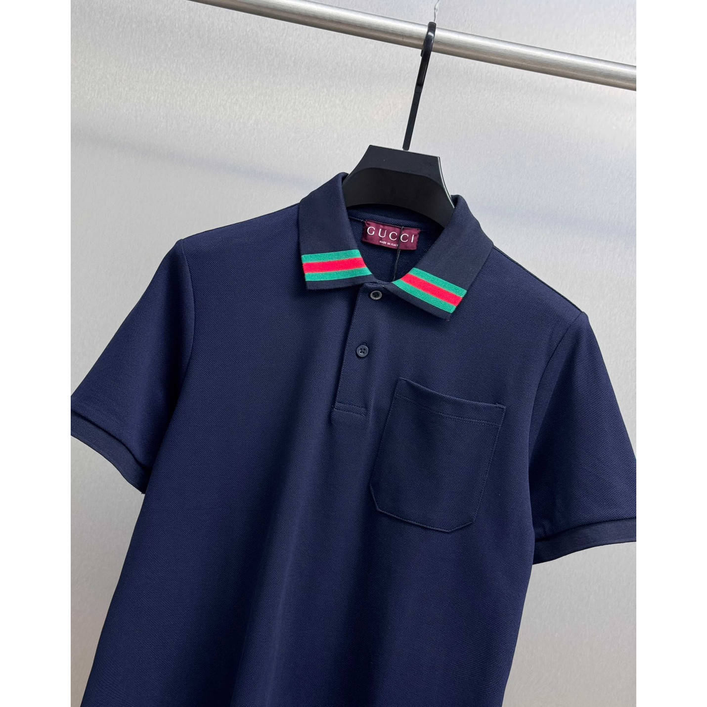 <p>GUCCI 短袖翻领polo衫(藏青)</p>