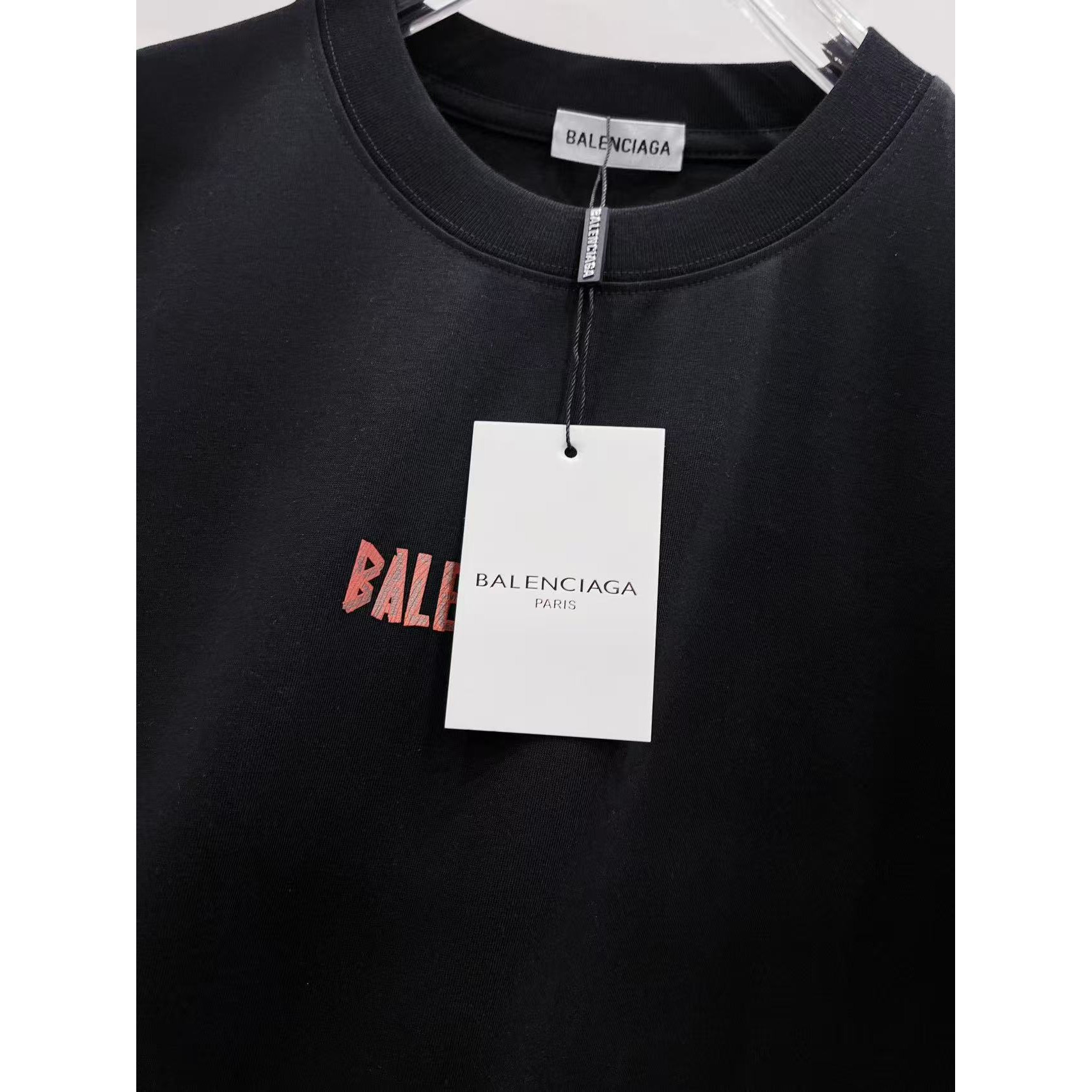 <p>Balenciaga&nbsp;硅胶厚板短袖T恤(黑)</p>