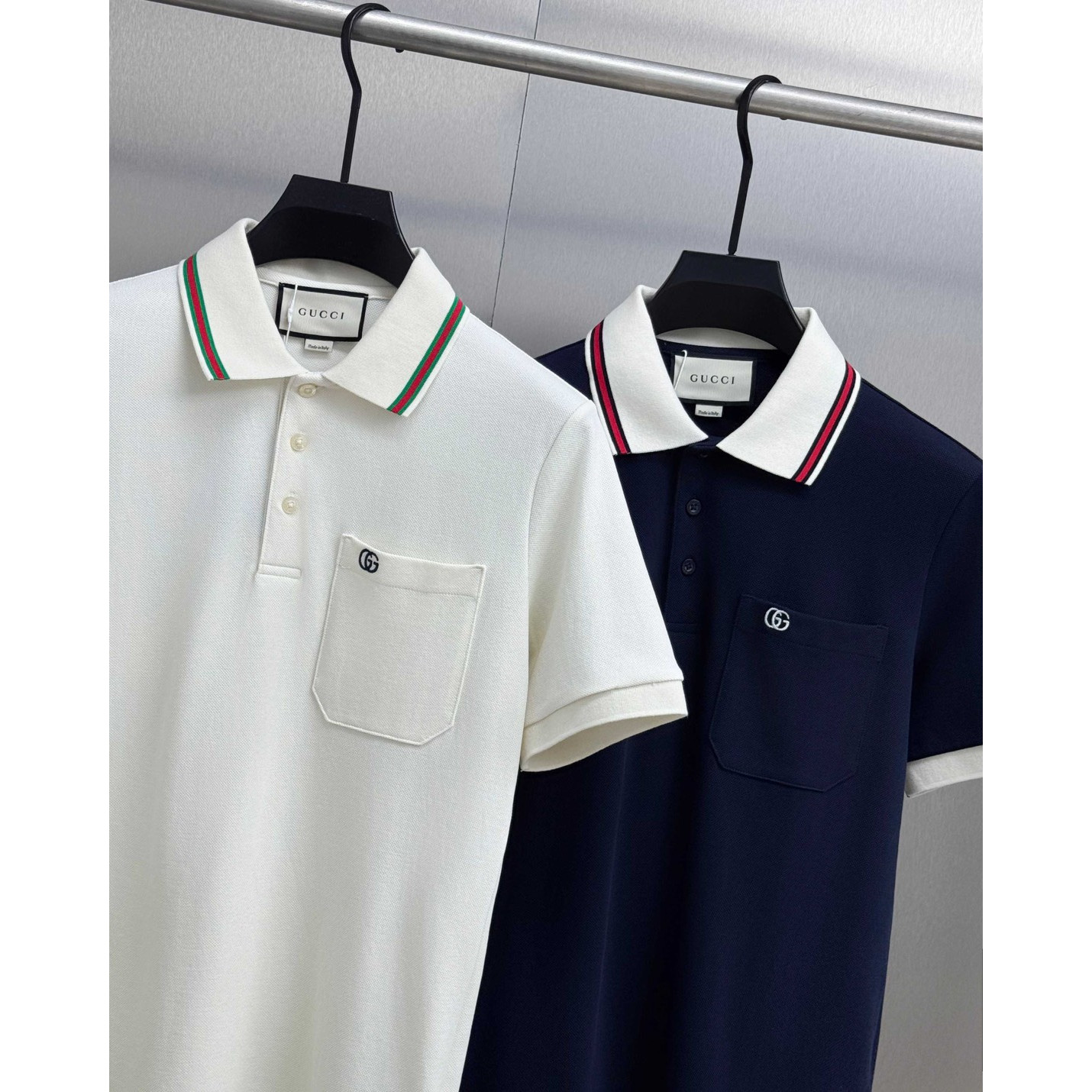 <p>GUCCI 短袖翻领polo衫(藏青)</p>