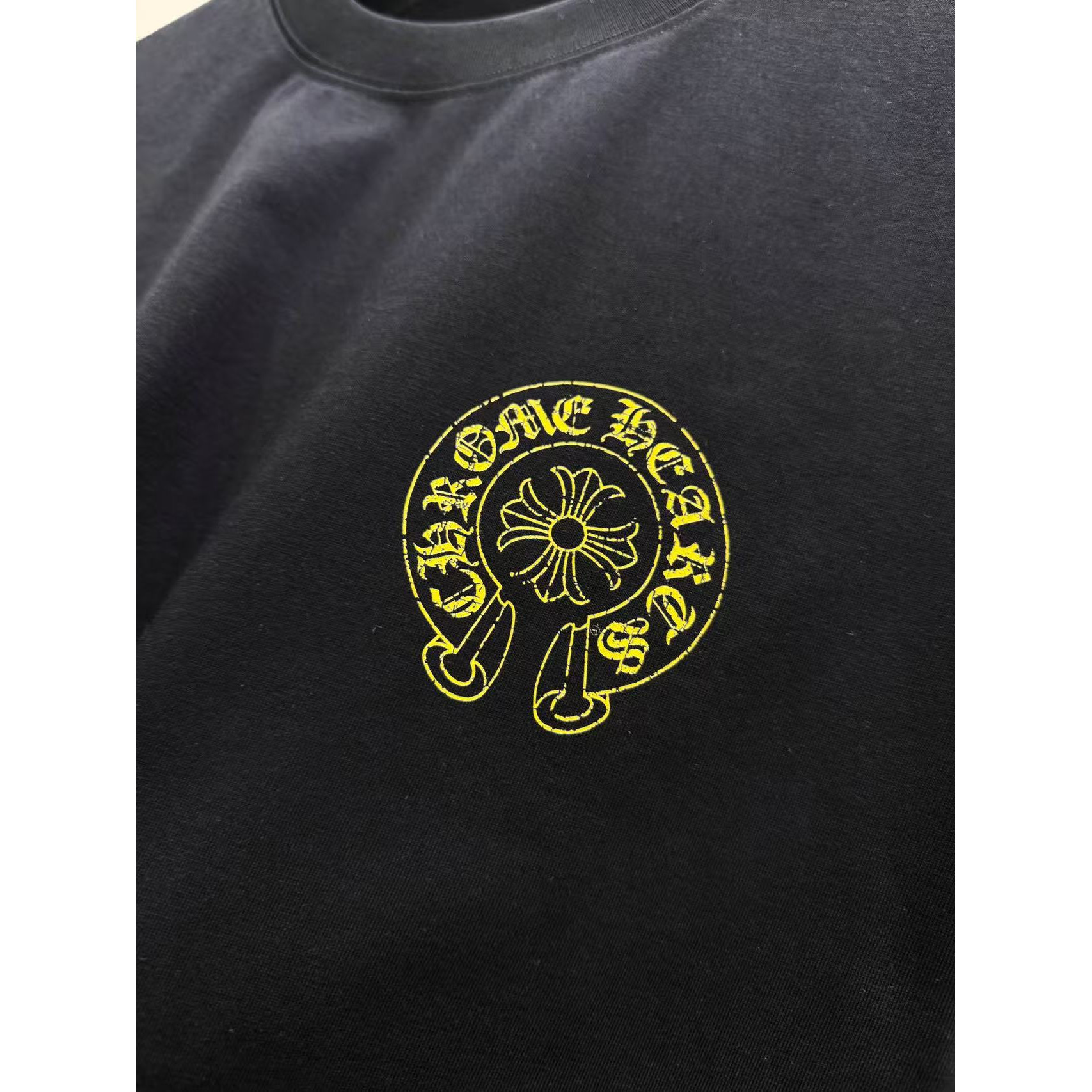 <p>CHROME HEARTS 印花logo短袖T恤(黑)</p>