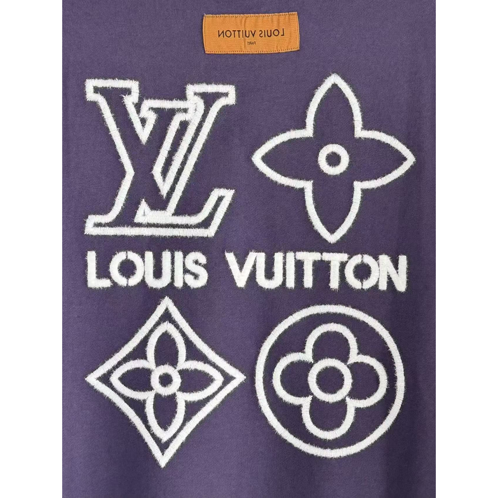 <p>LV&nbsp;刺绣圆领卫衣(紫)</p>