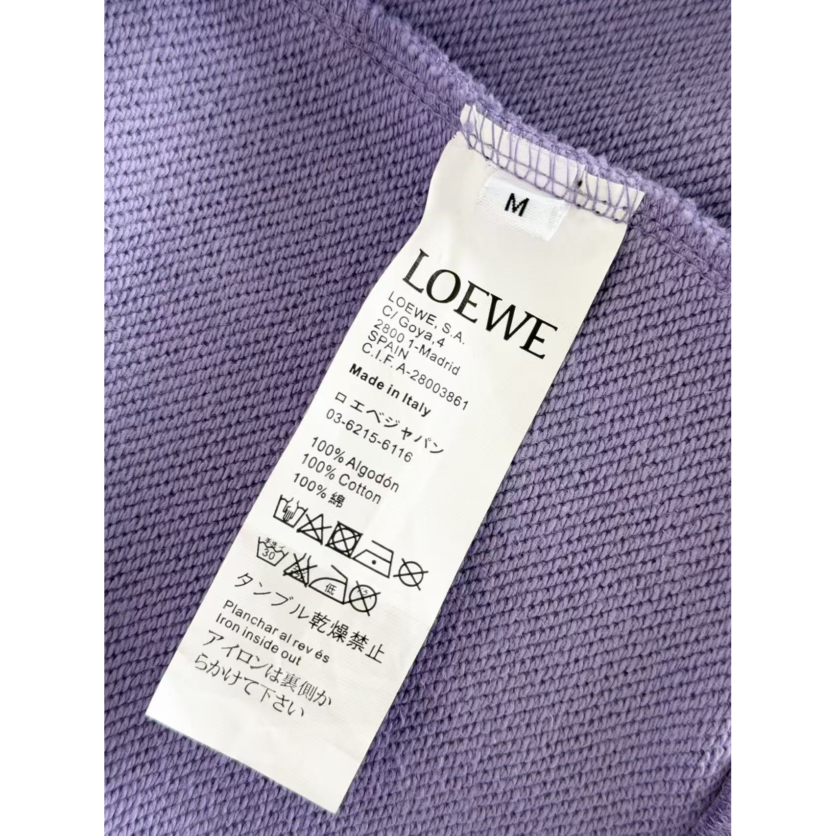 <p>LOEWE&nbsp;圆领卫衣(紫)</p>