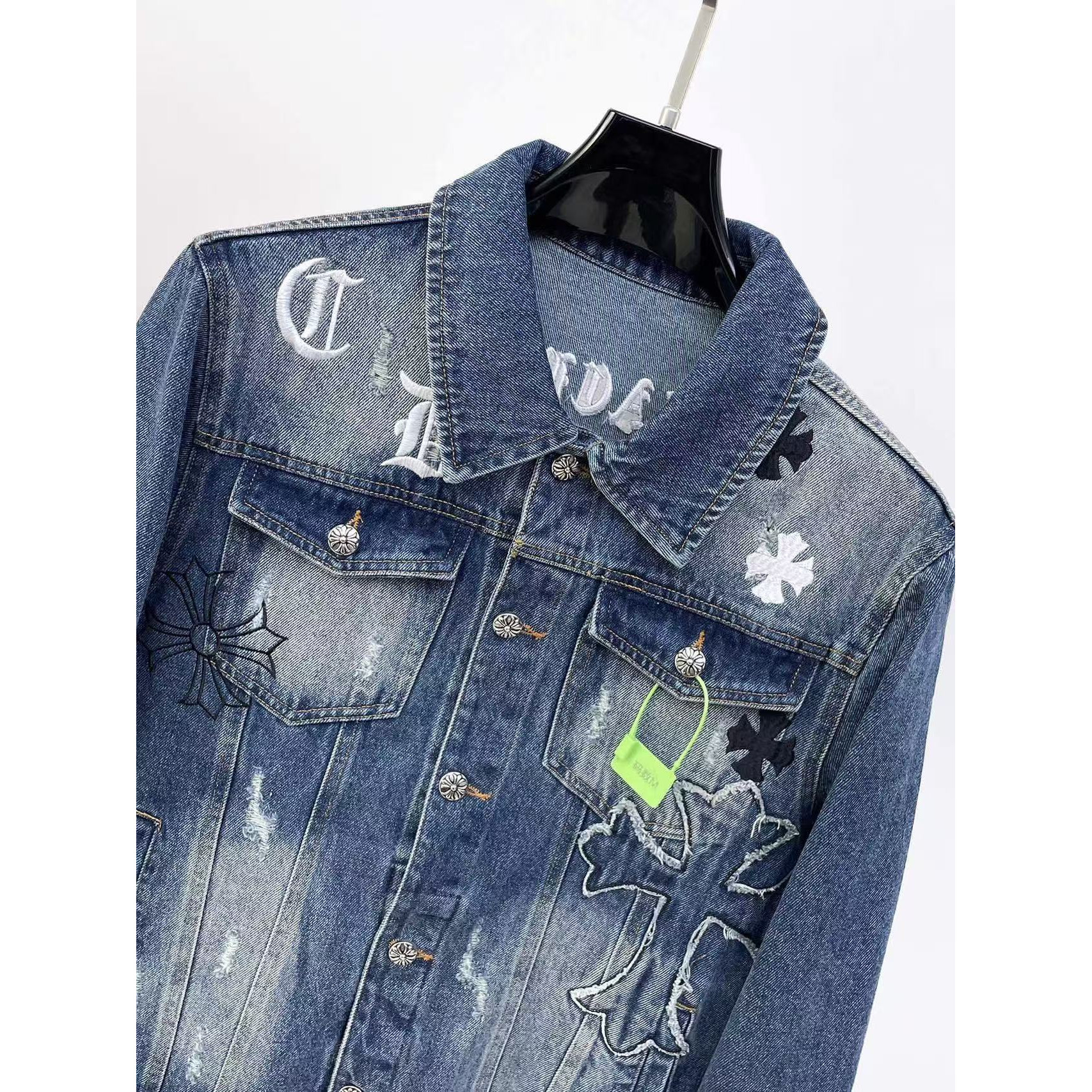 <p>MONCLER 时尚休闲牛仔夹克外套(藍)</p>