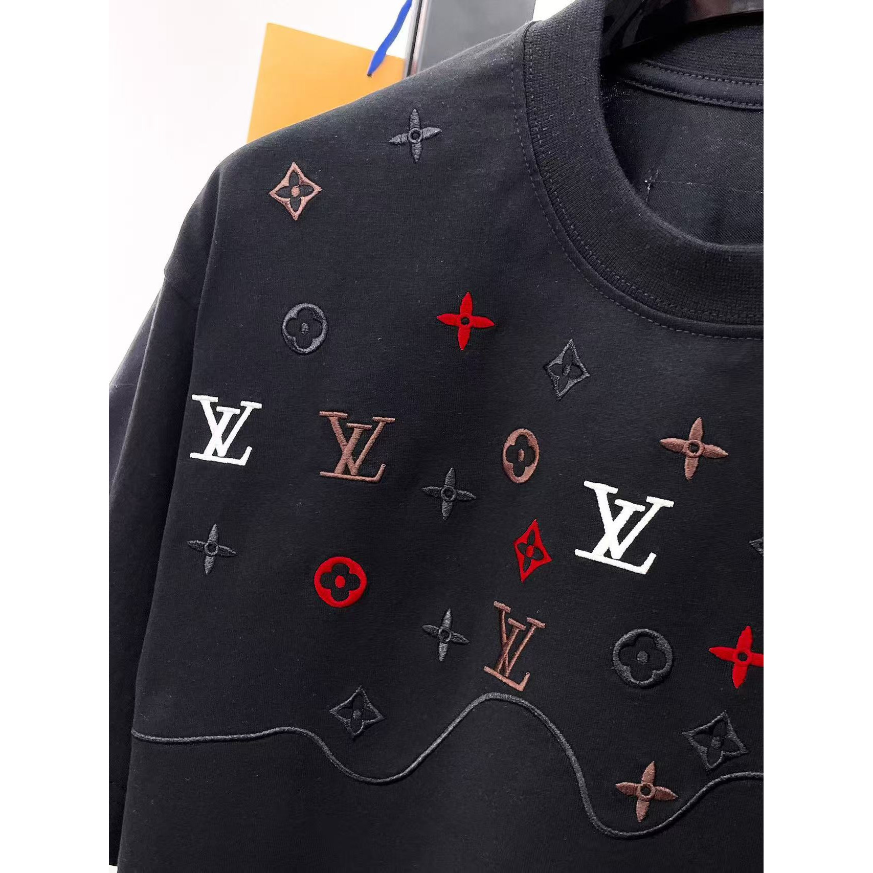 <p>LV&nbsp;专柜新款短袖T恤(黑)</p>
