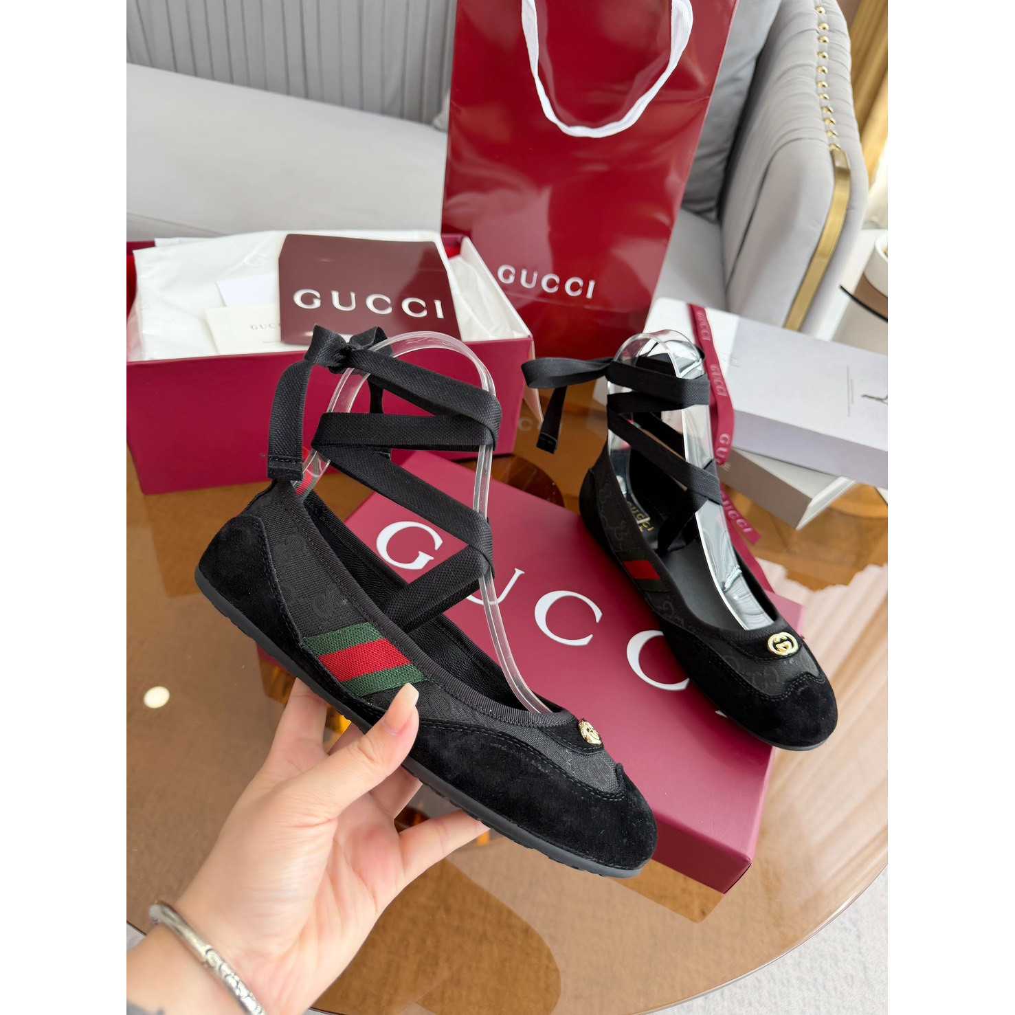 <p>GUCCI 驾车便鞋&amp;舞蹈鞋(黑)</p>