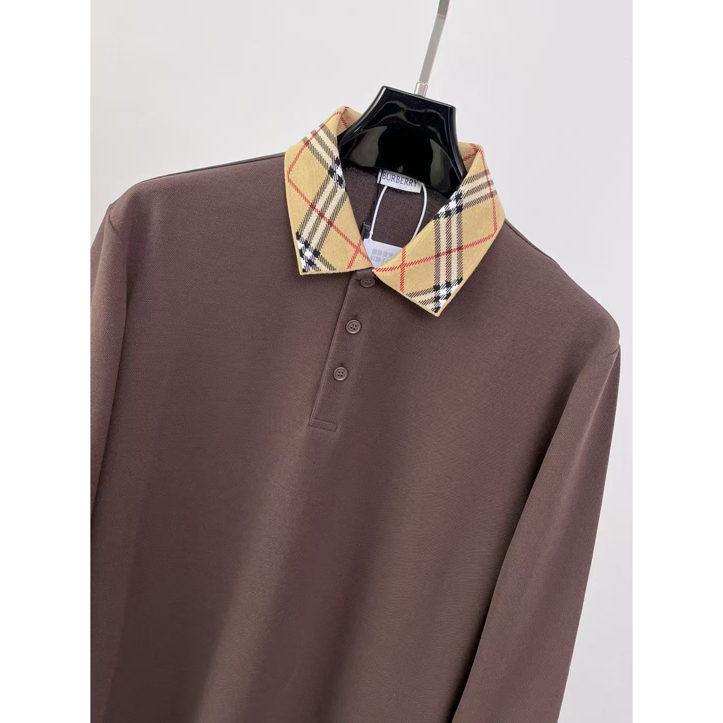 <p>BURBERRY 长袖Polo衫(棕)</p>