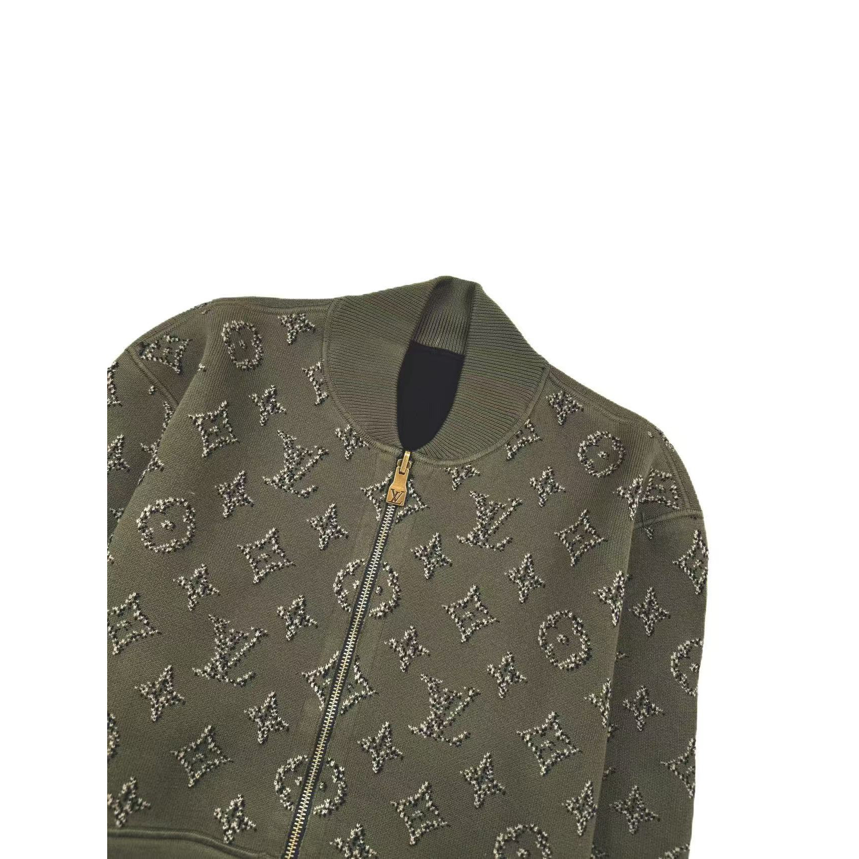 <p>LV 提花双面飞行员夹克外套(783041)</p>
