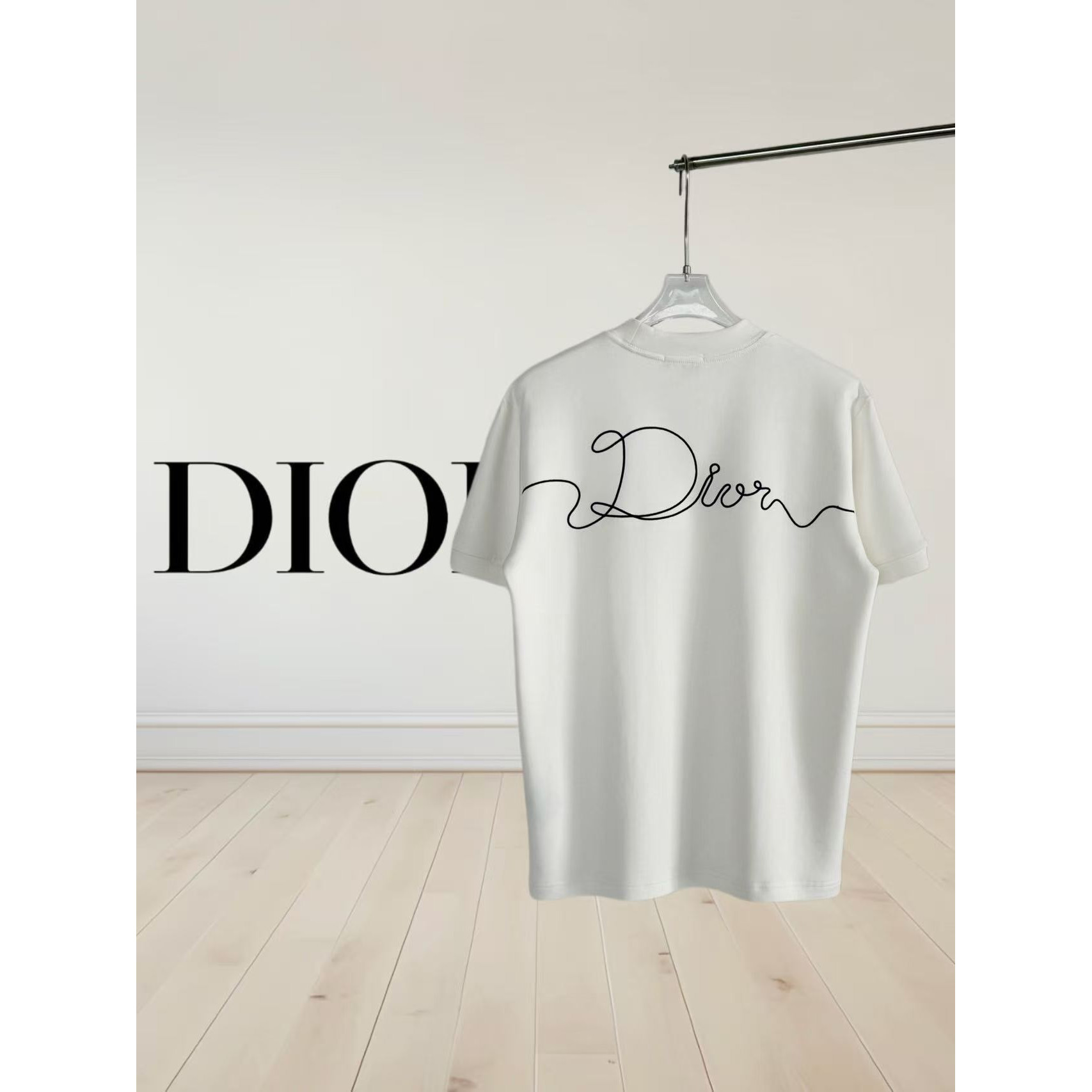 <p>DIOR 刺绣短袖T恤(白)</p>