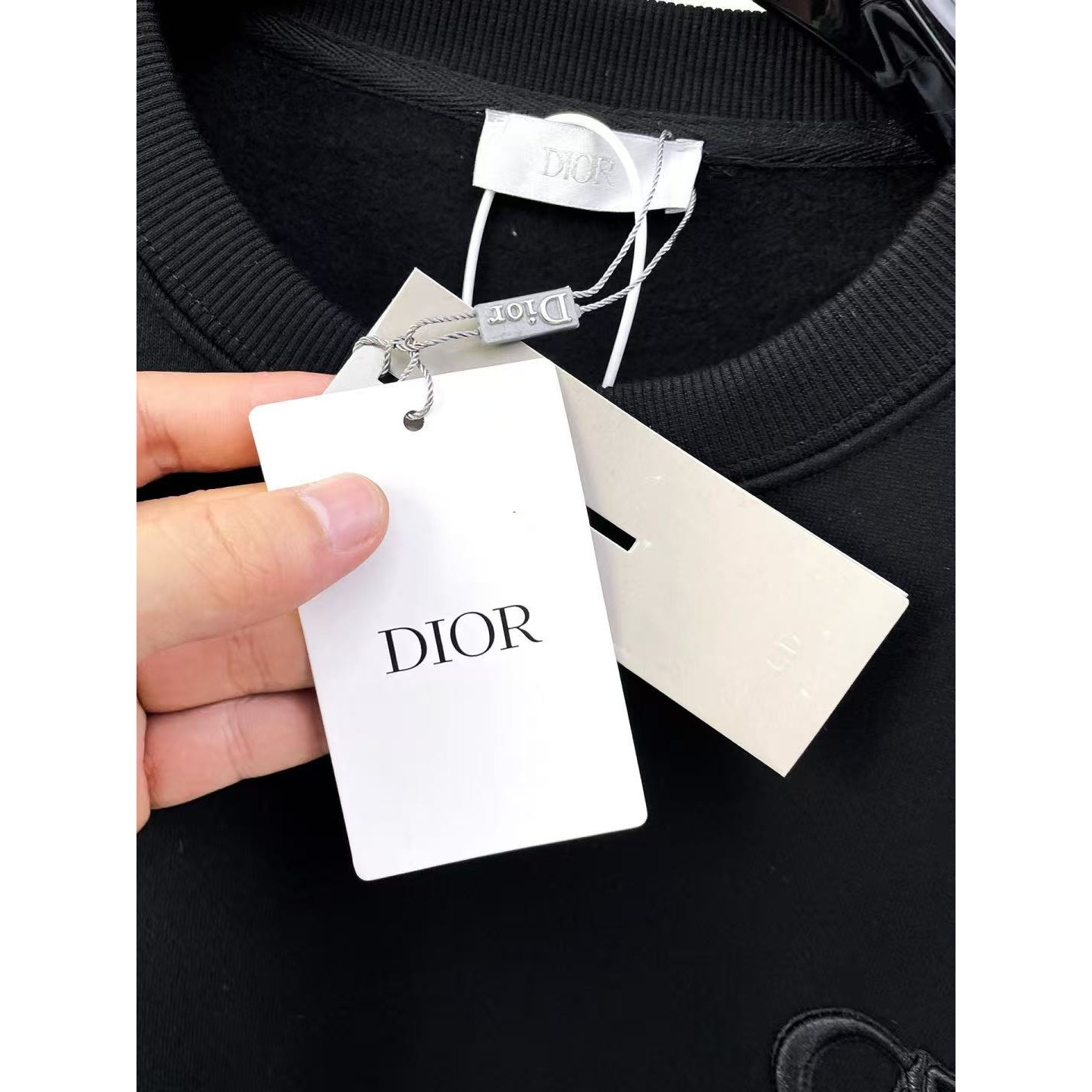 <p>DIOR 圆领卫衣(黑)</p>