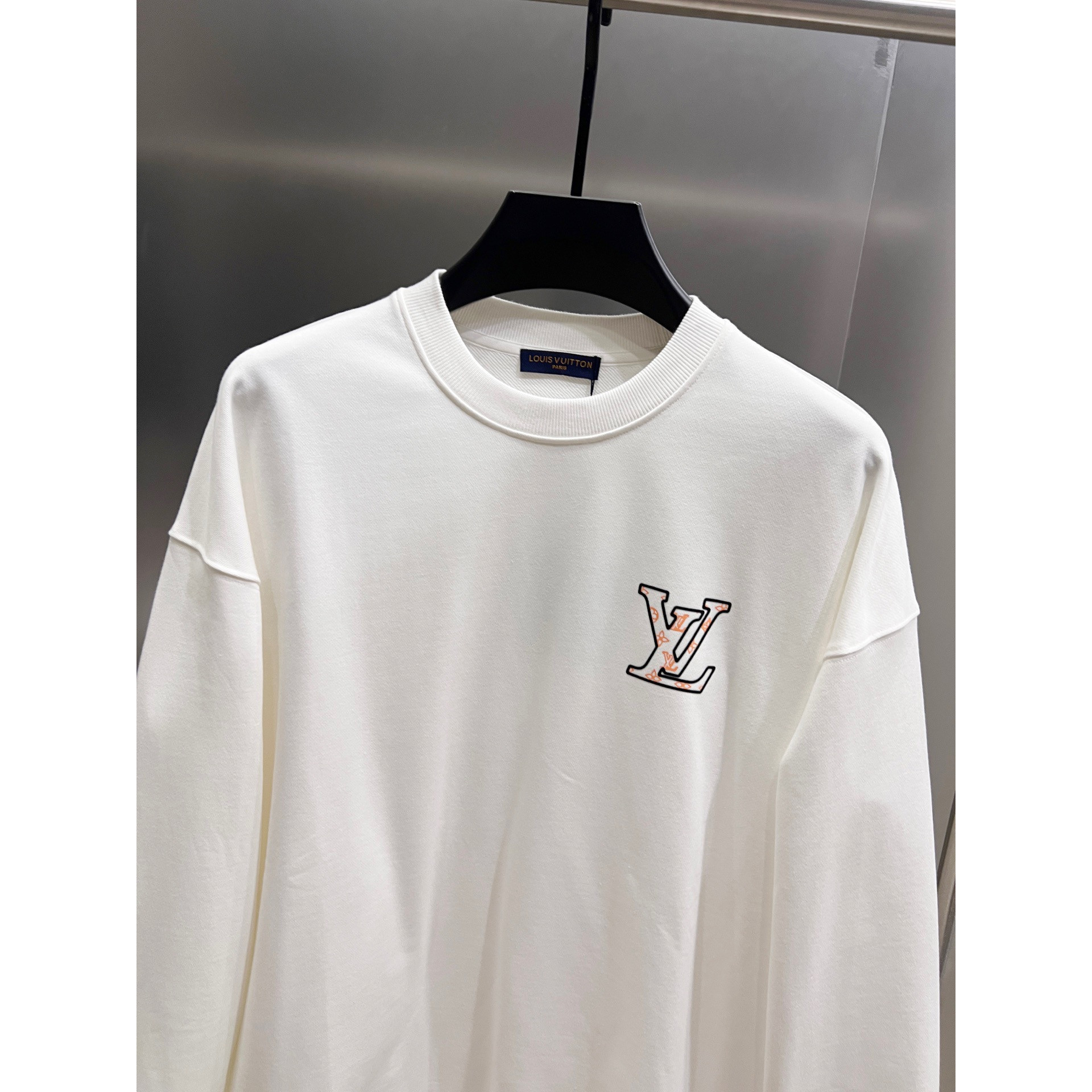<p>LV 圆领长袖卫衣(白)</p>
