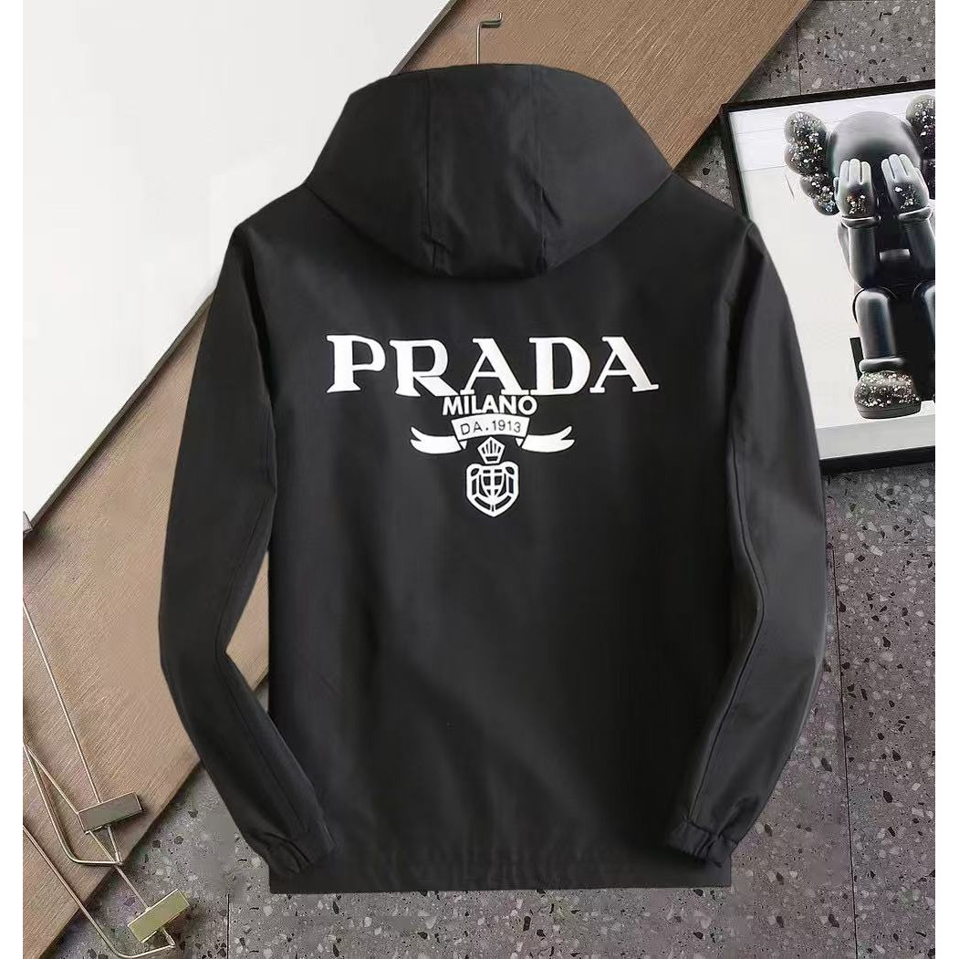 <p>PRADA 男士夹克外套(黑)</p>