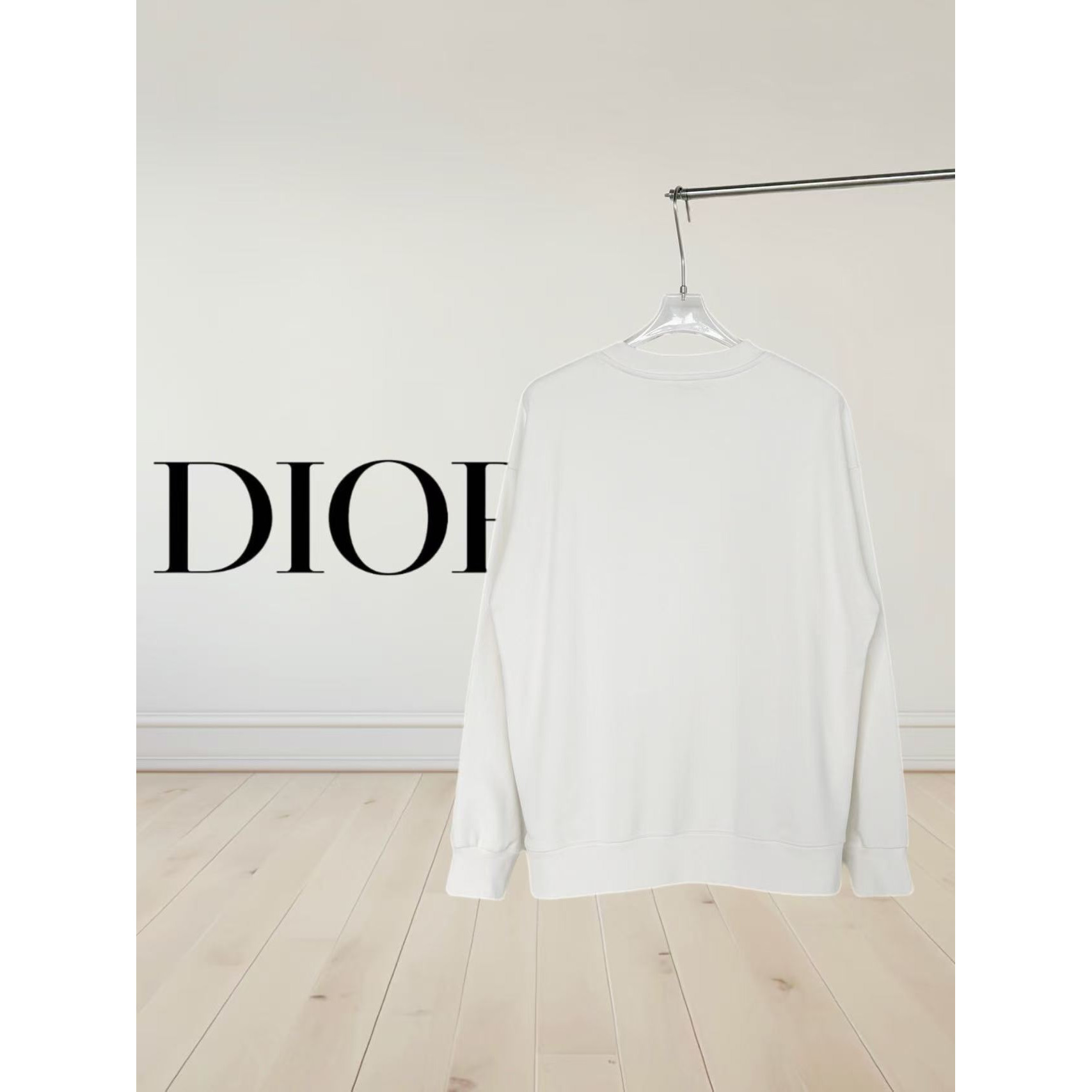 <p>DIOR 刺绣圆领卫衣(白)</p>