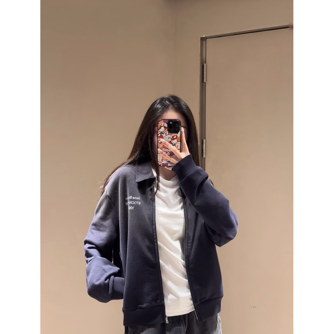 <p>Acne Studios 拉链外套(深炭灰)</p>