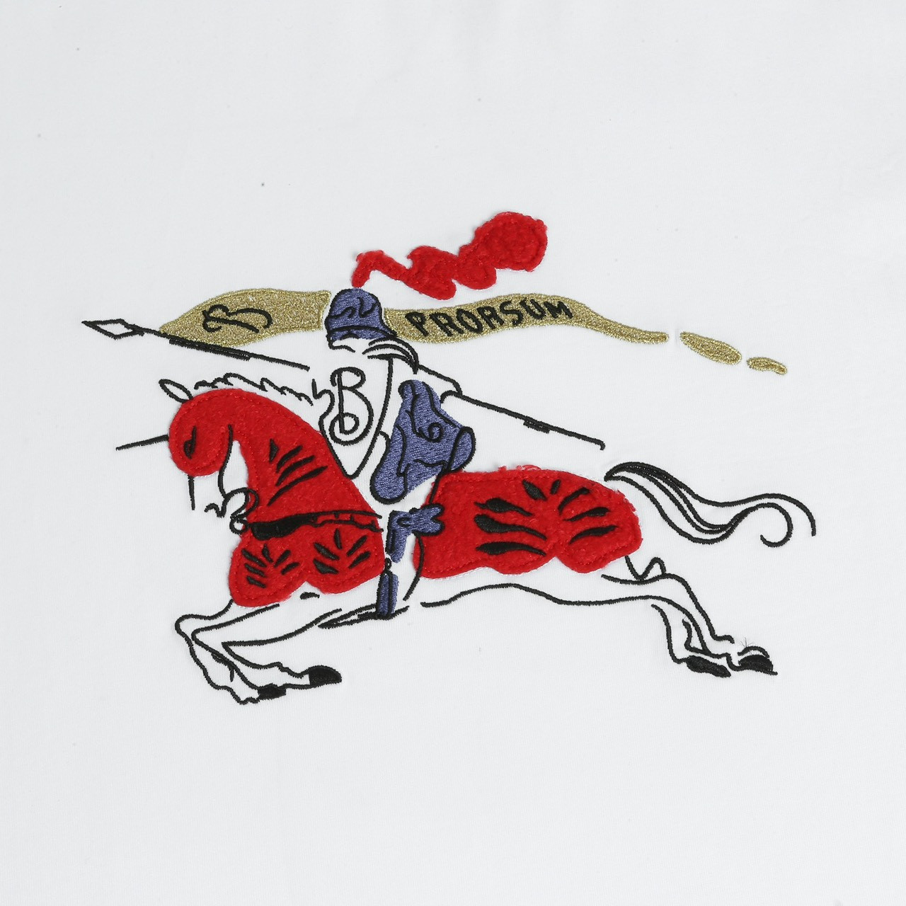 <p>Burberry &nbsp;战马绣花短袖T恤(白)</p>