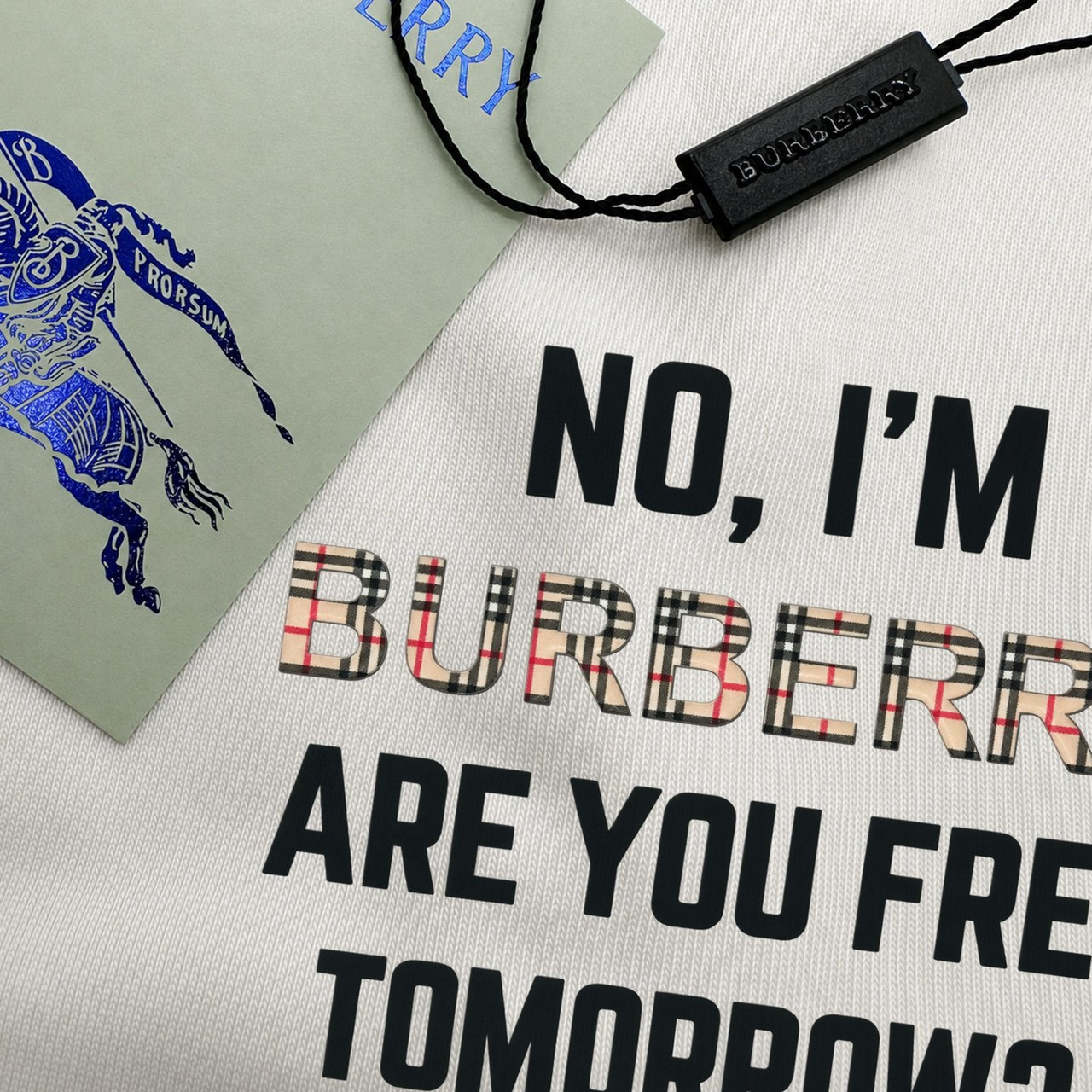 <p>BURBERRY 滴胶立体字母长袖(白)</p>