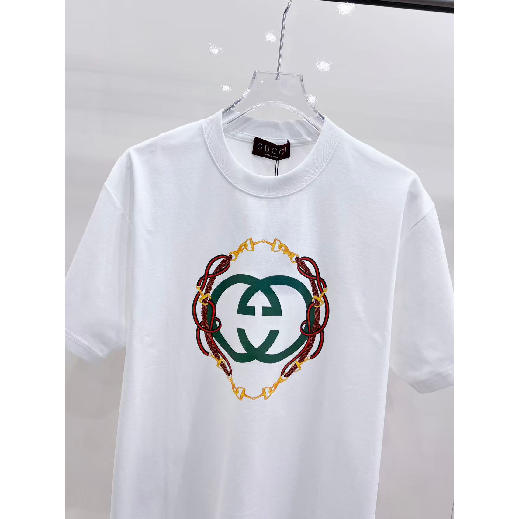 <p>Gucci 纯棉短袖T恤(白)</p>