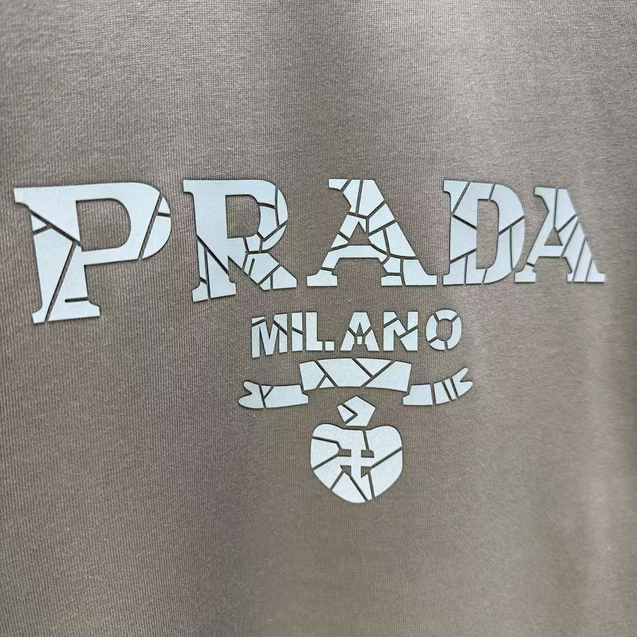 <p>Prada 短袖T恤(棕)</p>