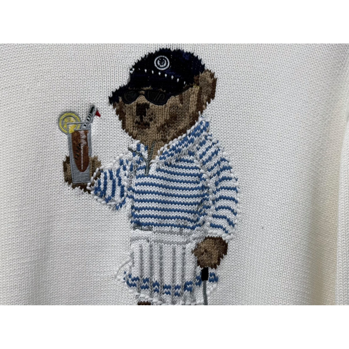 <p>Ralph Lauren 宽松版棉圆领针织衫</p>