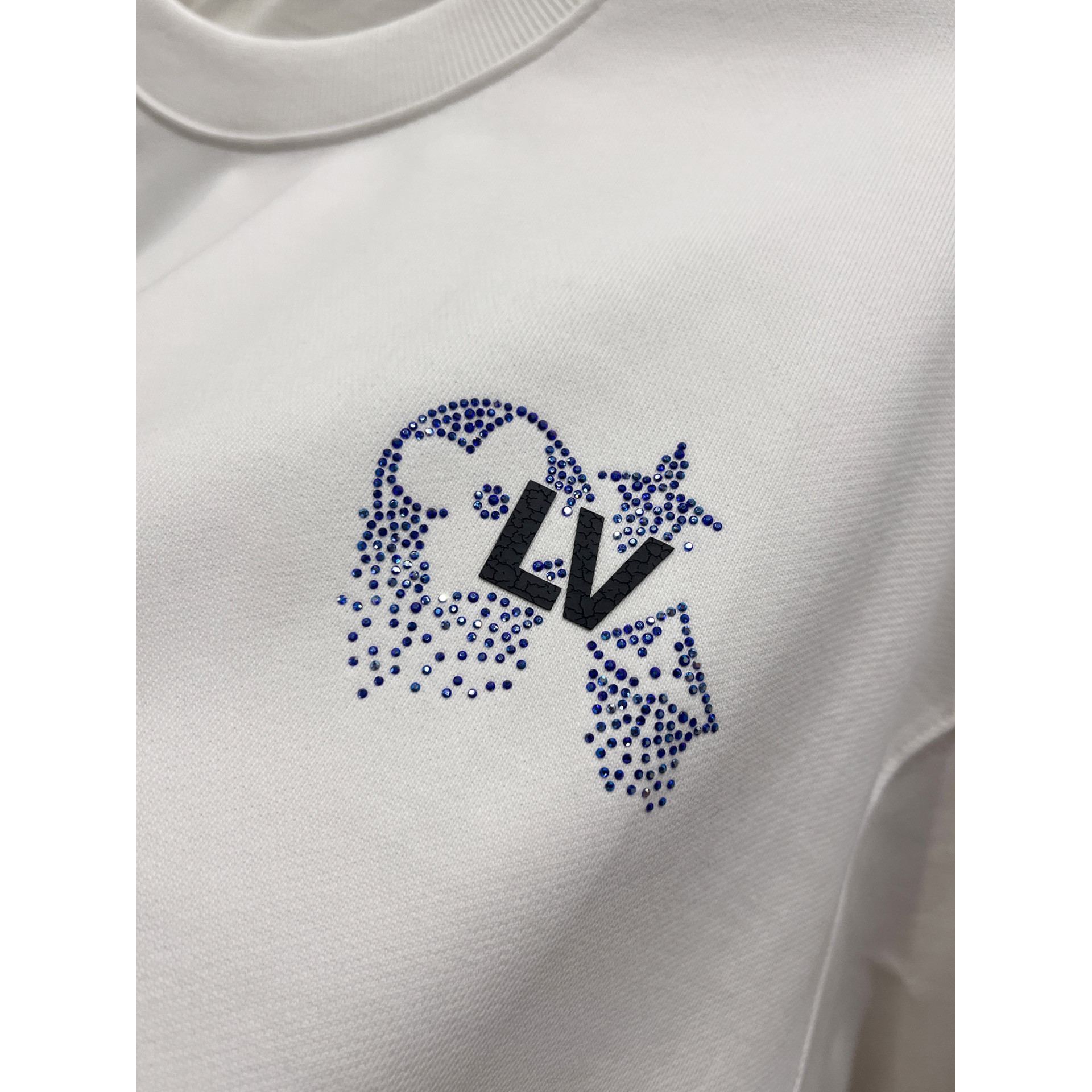 <p>LV 圆领长袖卫衣(白)</p>