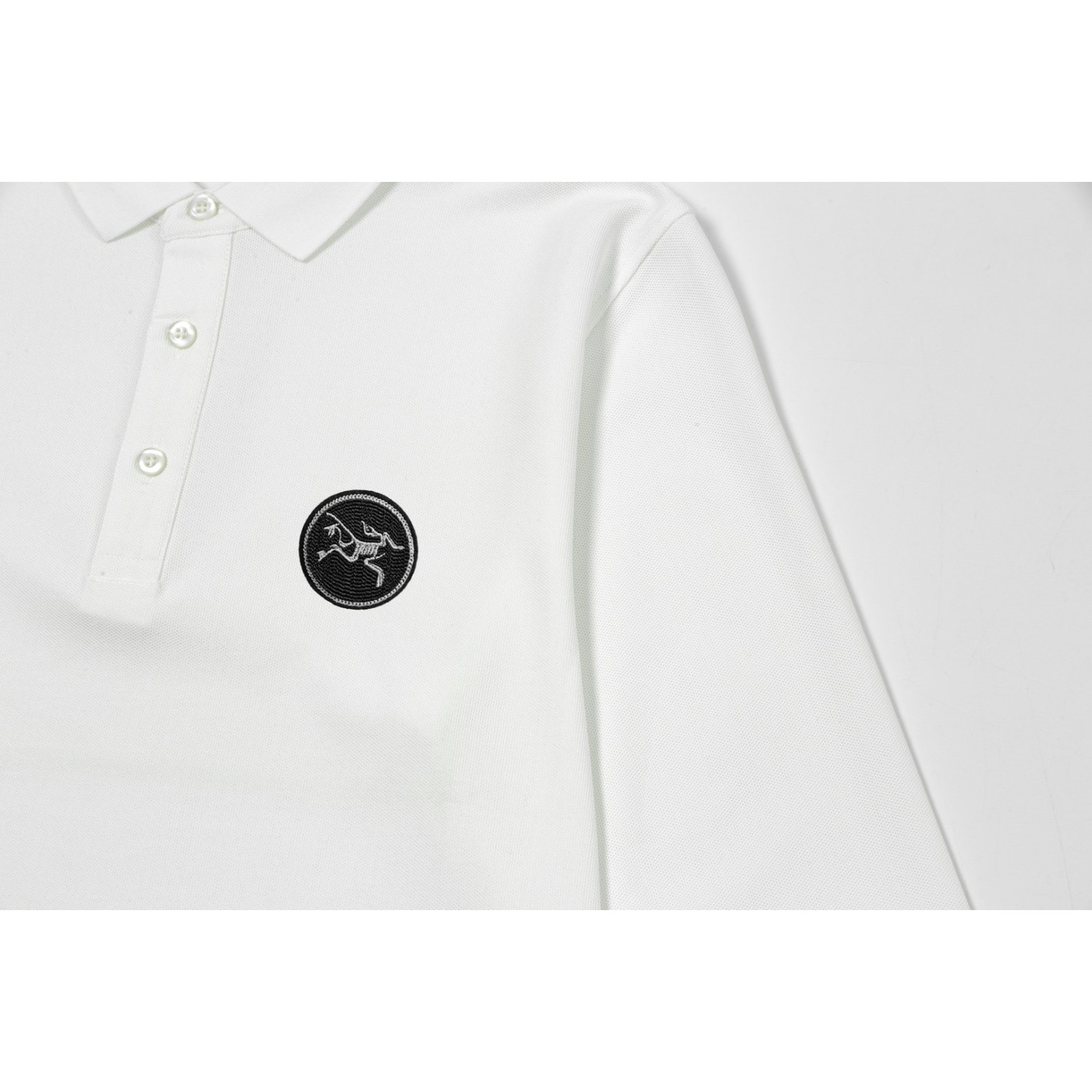<p>Arc'teryx 男士高端珠地棉休闲长袖POLO衫(白)</p>