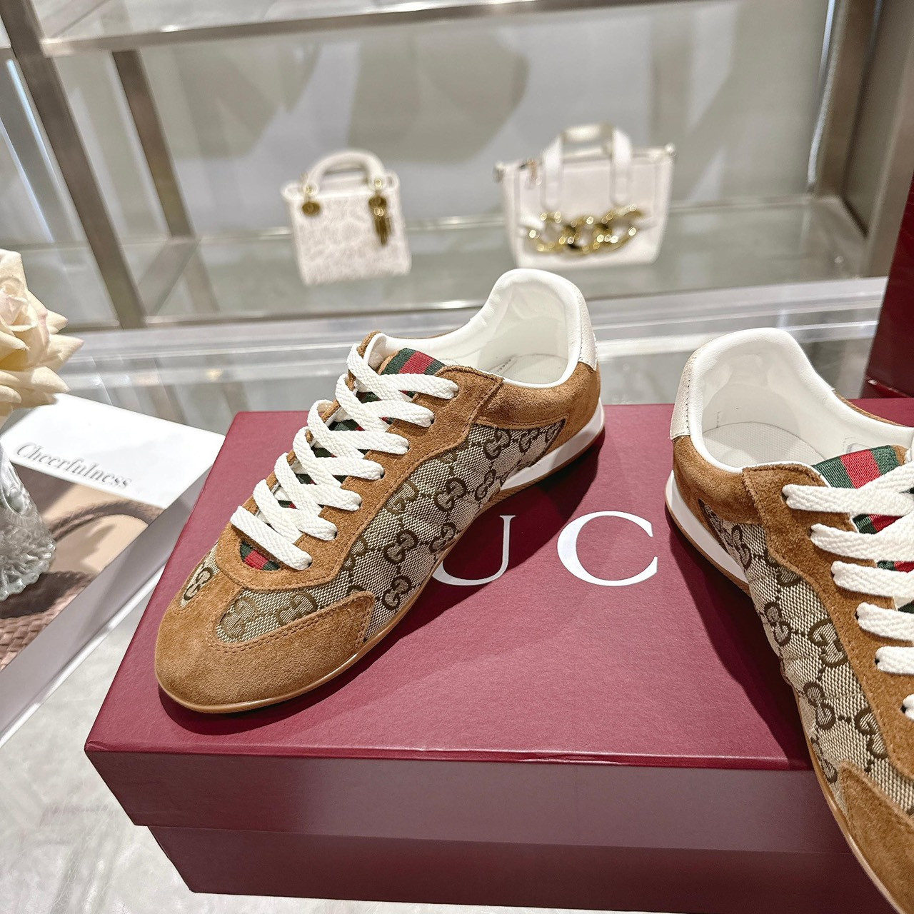 <p>GUCCI 德训鞋(男款-棕)</p>