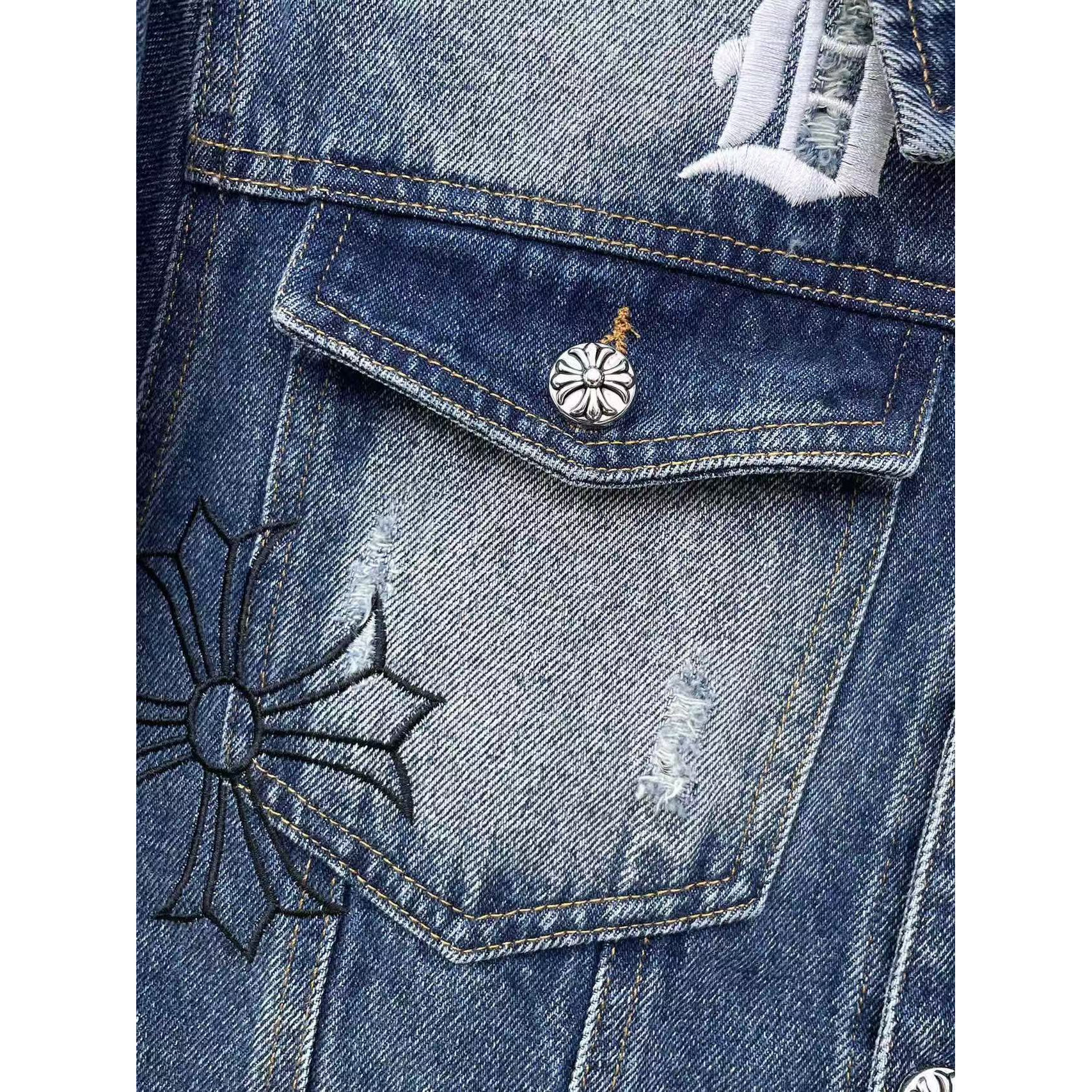 <p>MONCLER 时尚休闲牛仔夹克外套(藍)</p>