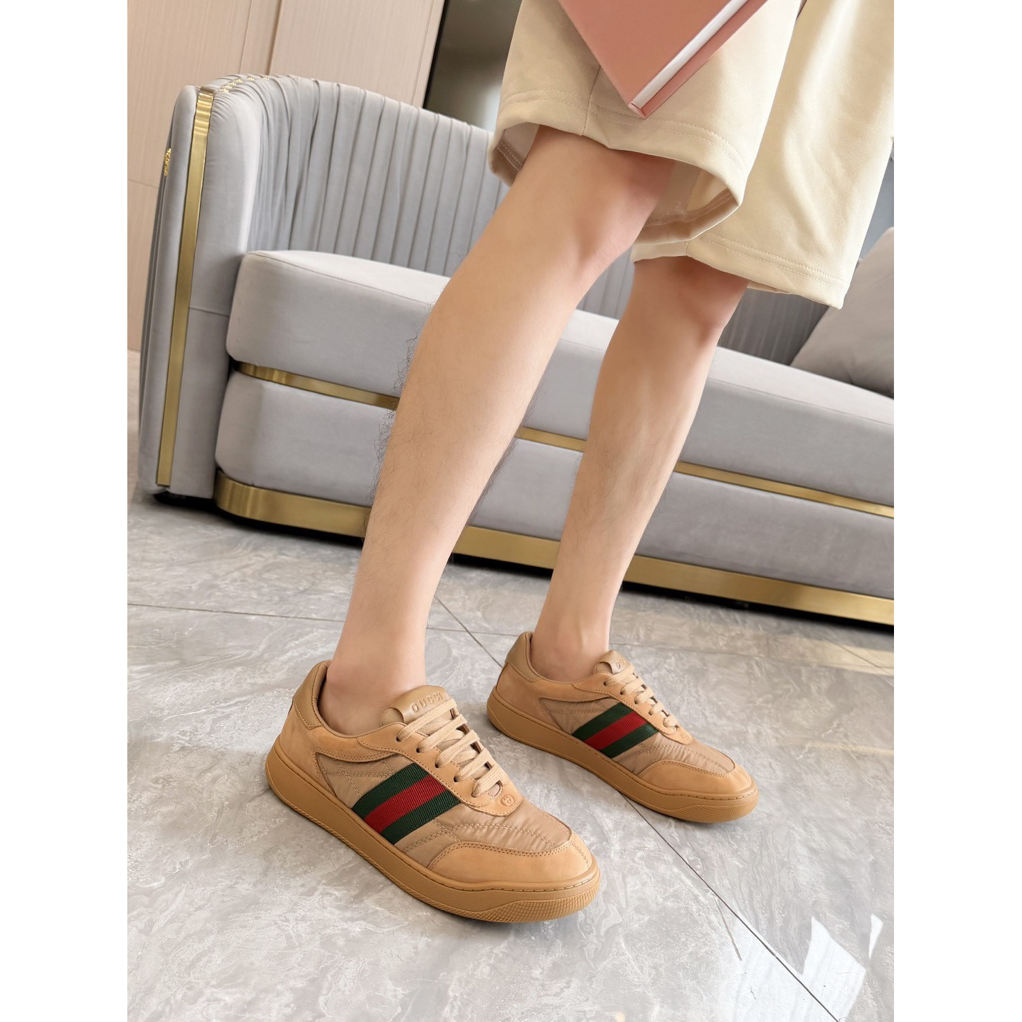 <p>GUCCI 休閒鞋(棕)</p>