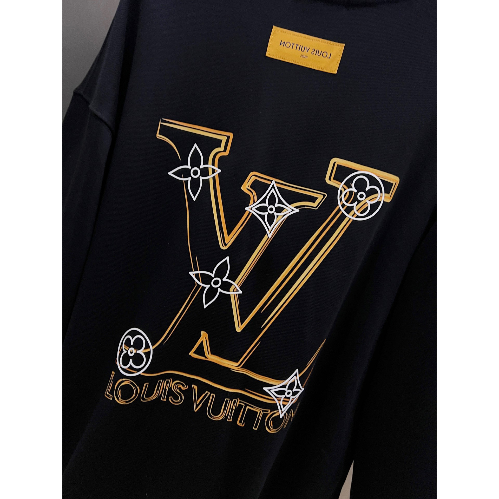 <p>LV 圆领长袖卫衣(黑)</p>