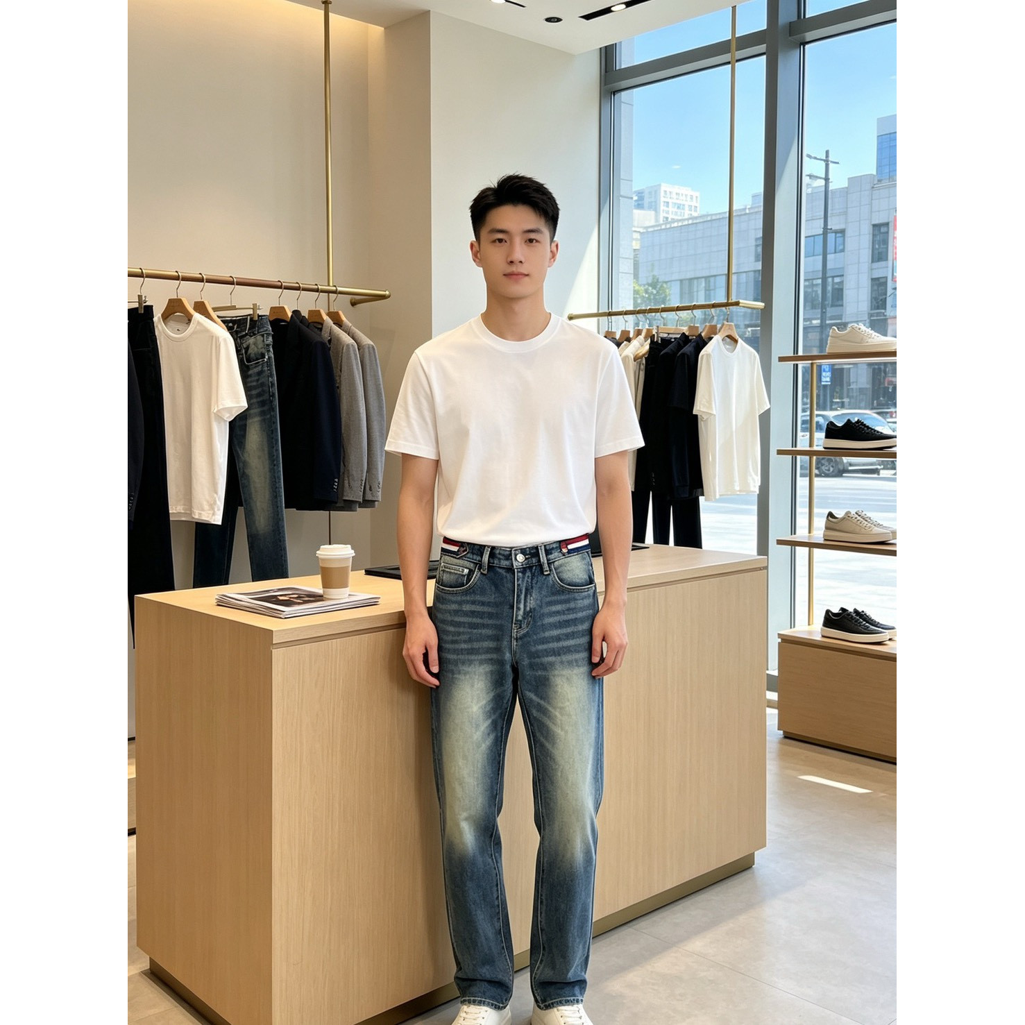 <p>Moncler&nbsp;休闲牛仔裤</p>