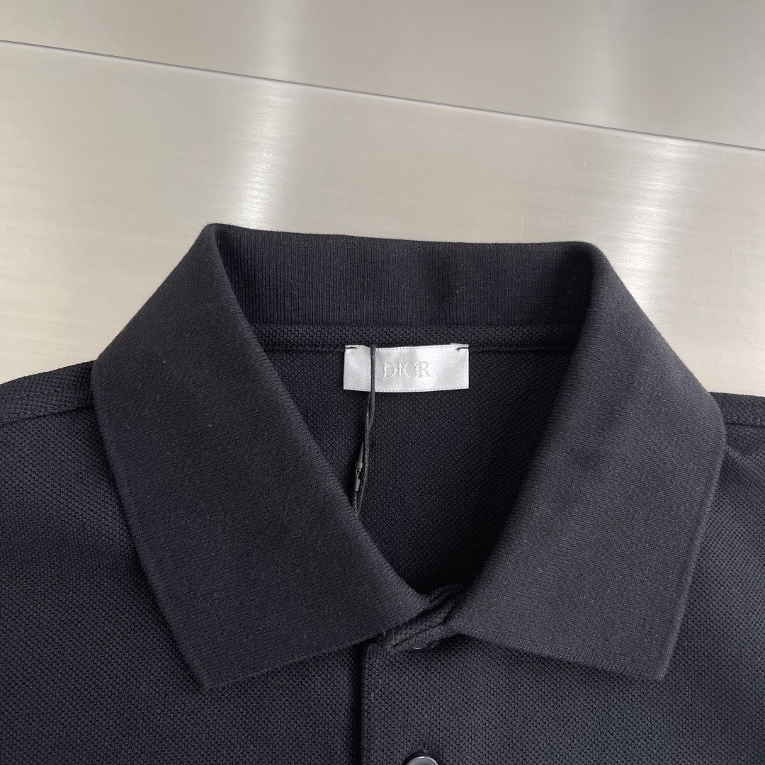 <p>DIOR&nbsp;短袖翻领polo衫(黑)</p>