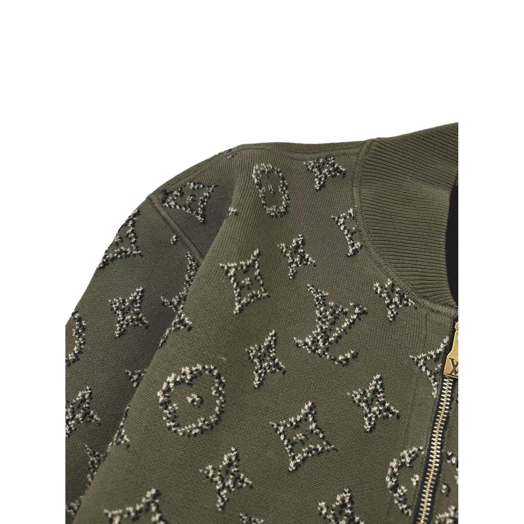 <p>LV 提花双面飞行员夹克外套(783041)</p>