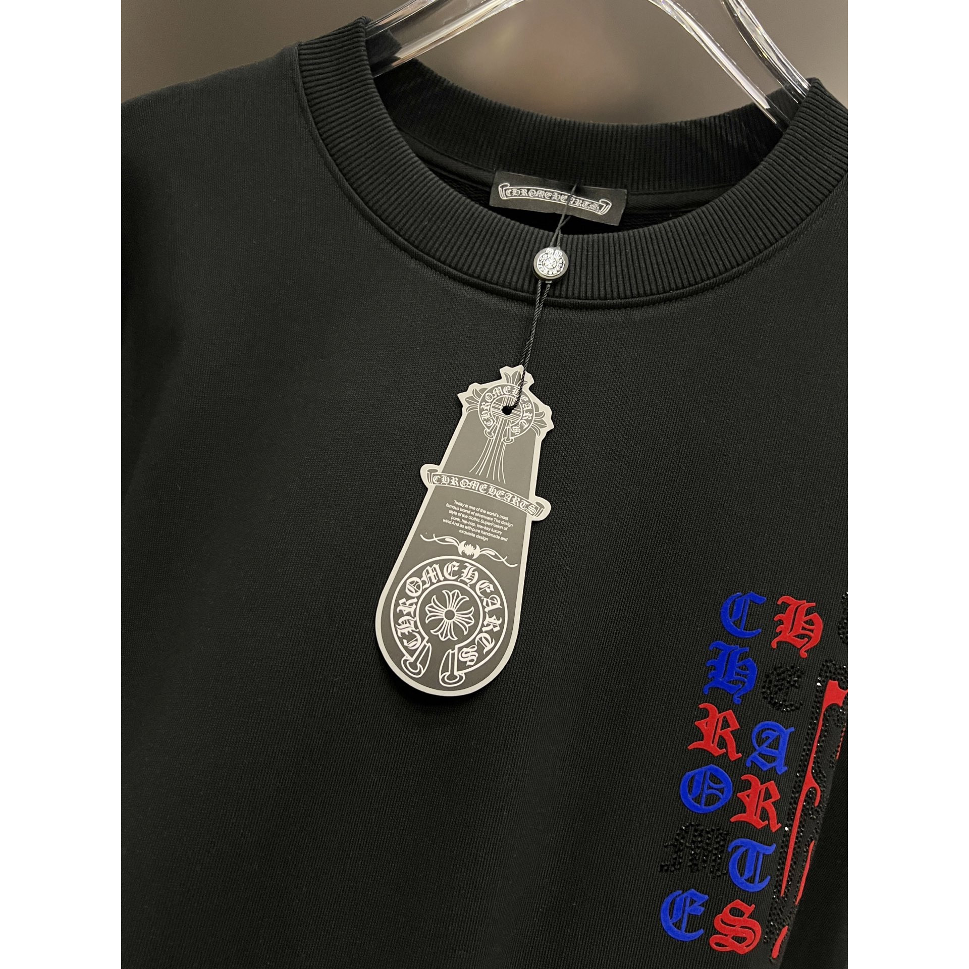 <p>CHROME HEARTS 圆领长袖卫衣(白)</p>