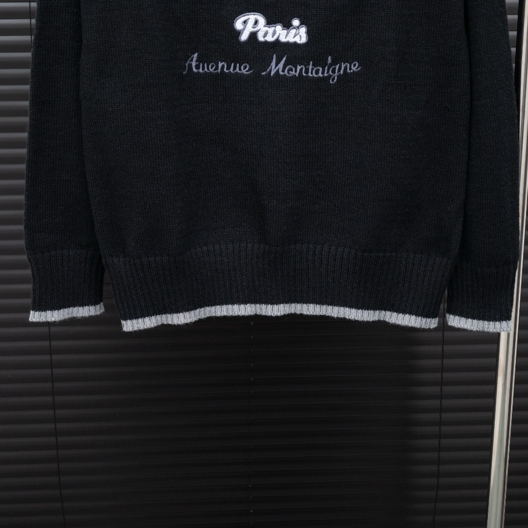 <p>DIOR 针织长袖毛衣(黑)</p>